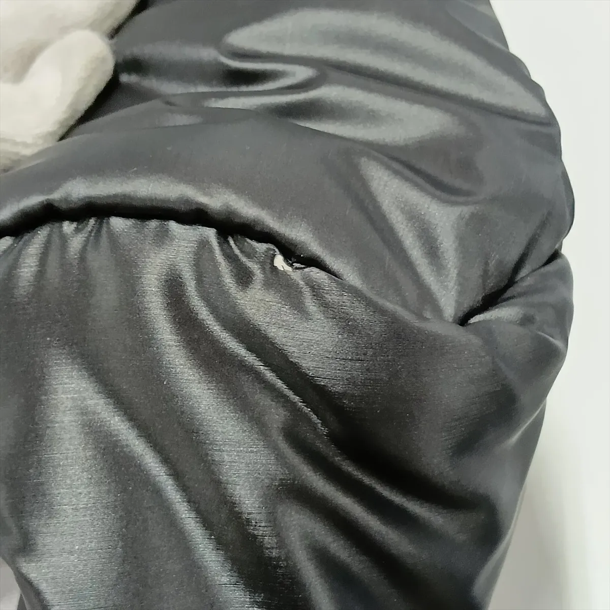 Doudoune embossed logo nylon backpack, black with silver hardware, item number 24885572 (serial number in the 24 range). — view 12