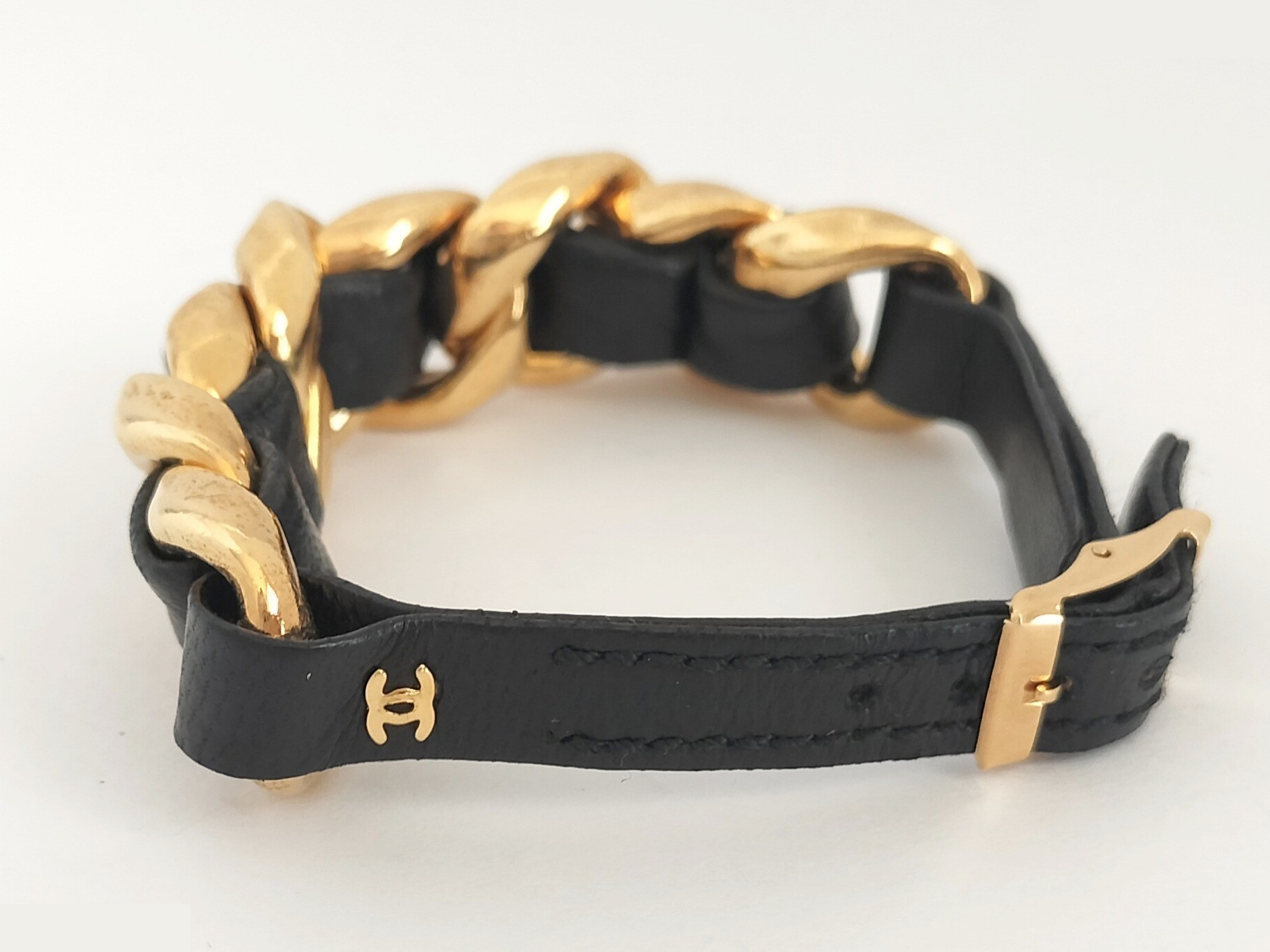 Coco Leather Chain Bracelet, Wrist Circumference Approx. 18cm — view 9