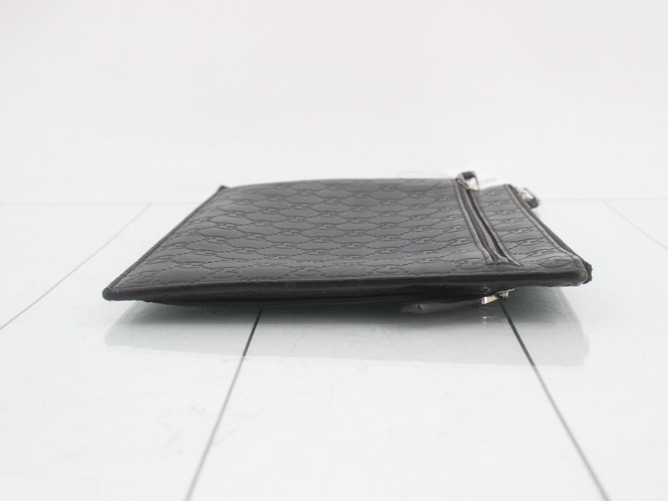 clutch bag, Shima pattern, black — view 3