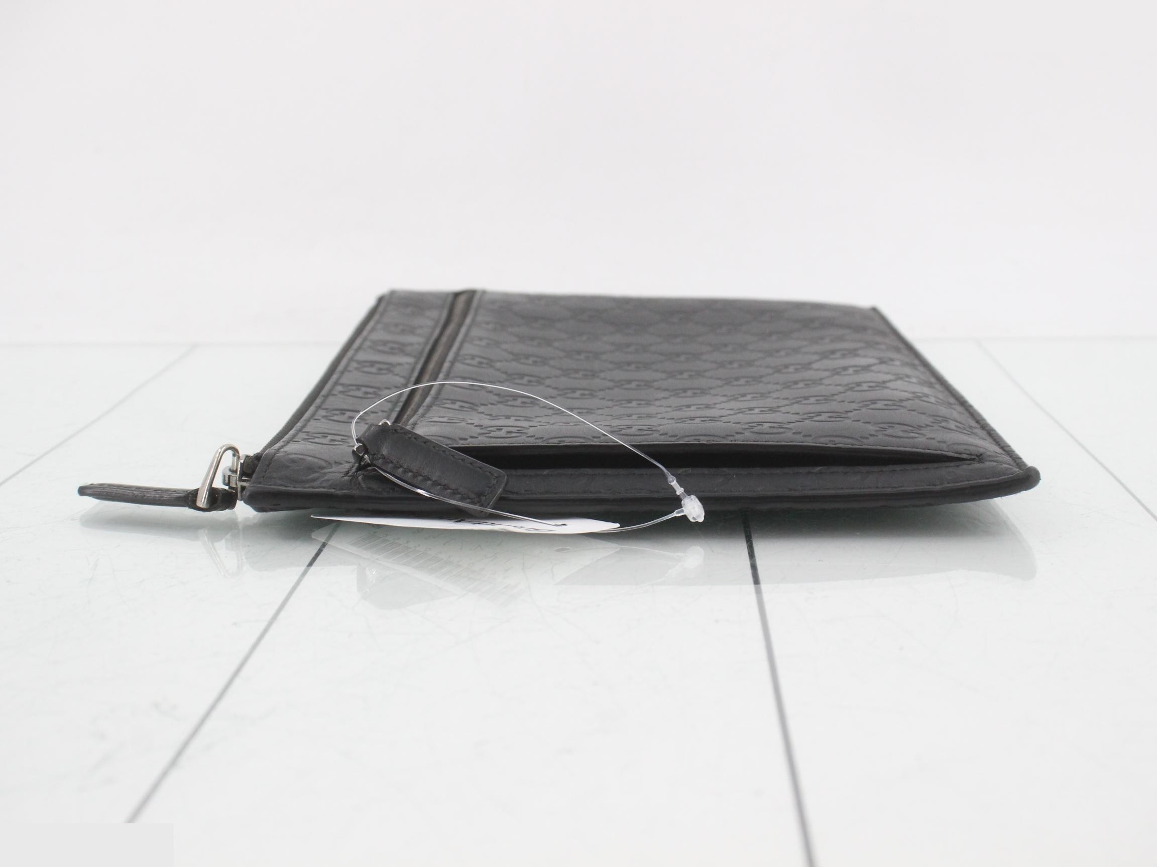 clutch bag, Shima pattern, black — view 4