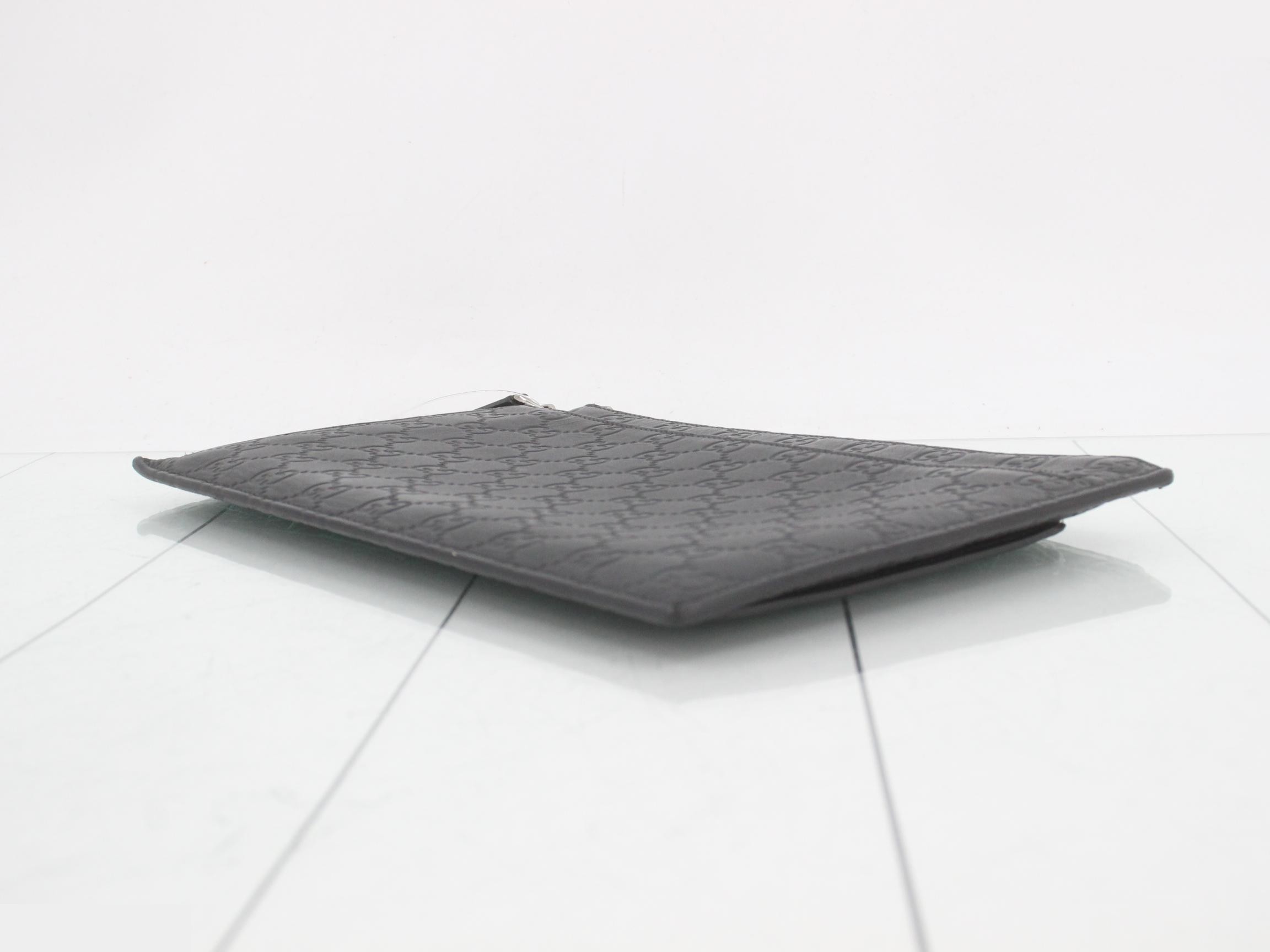 clutch bag, Shima pattern, black — view 6
