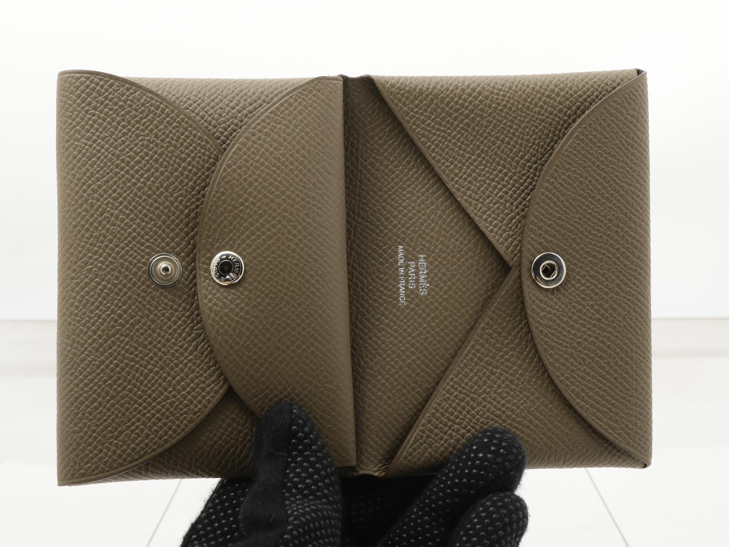 Calvi Duo, B stamp, Epsom leather, unused, Etoupe. — view 4