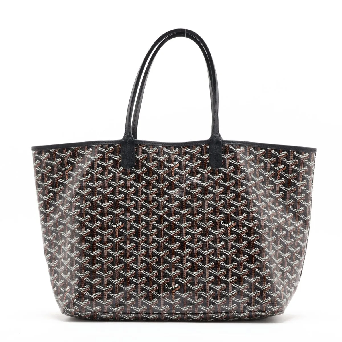 Saint Louis PM PVC x Leather Tote Bag, Black — view 2