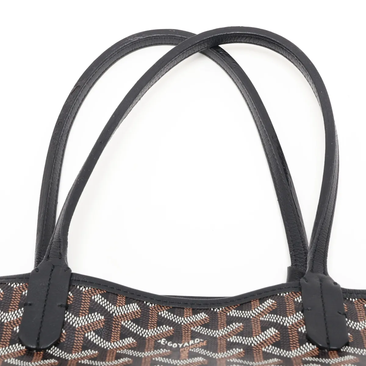 Saint Louis PM PVC x Leather Tote Bag, Black — view 6