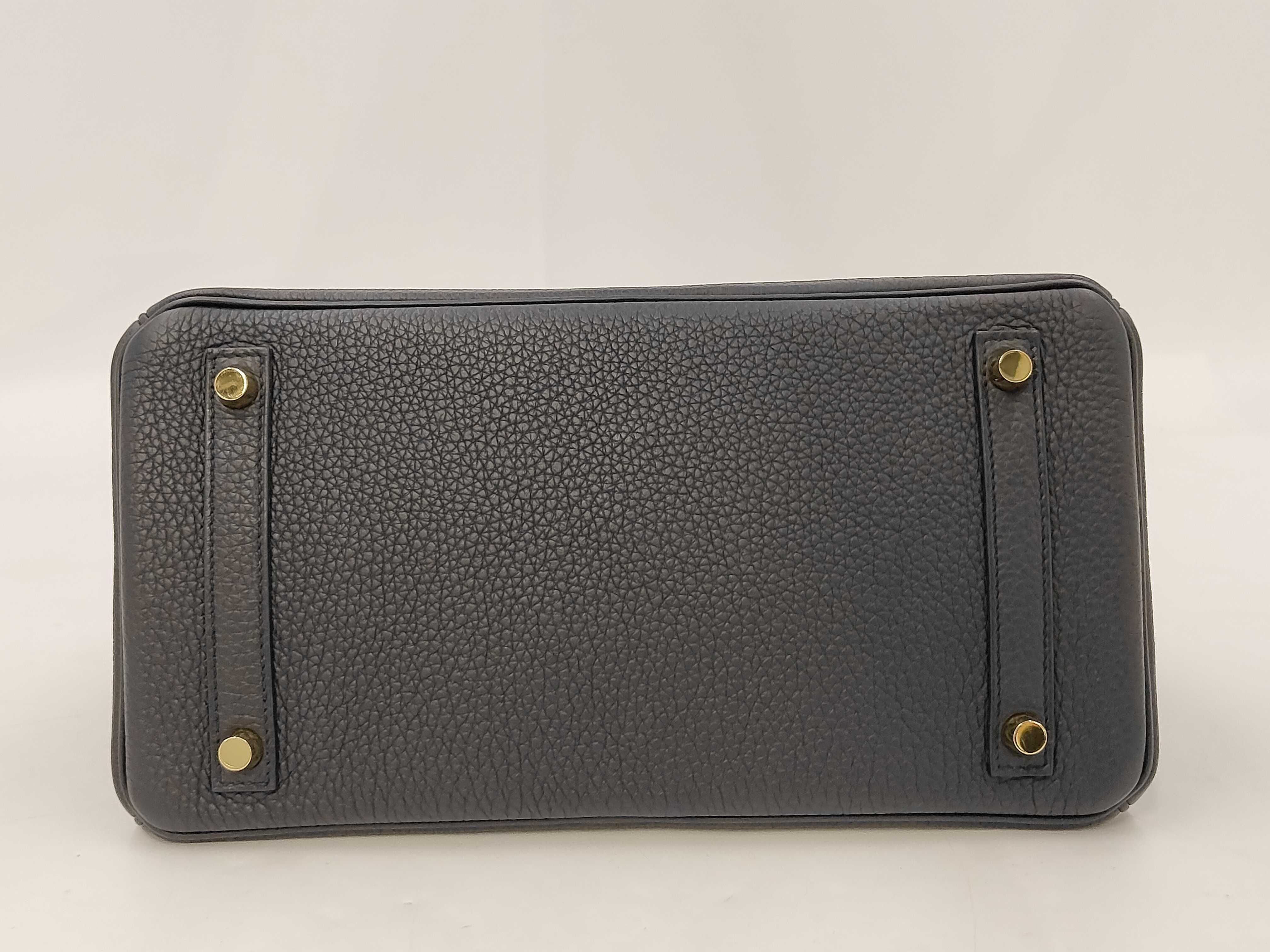 Birkin 30 Togo Leather Handbag, Black with Gold Hardware, B Stamp — view 4