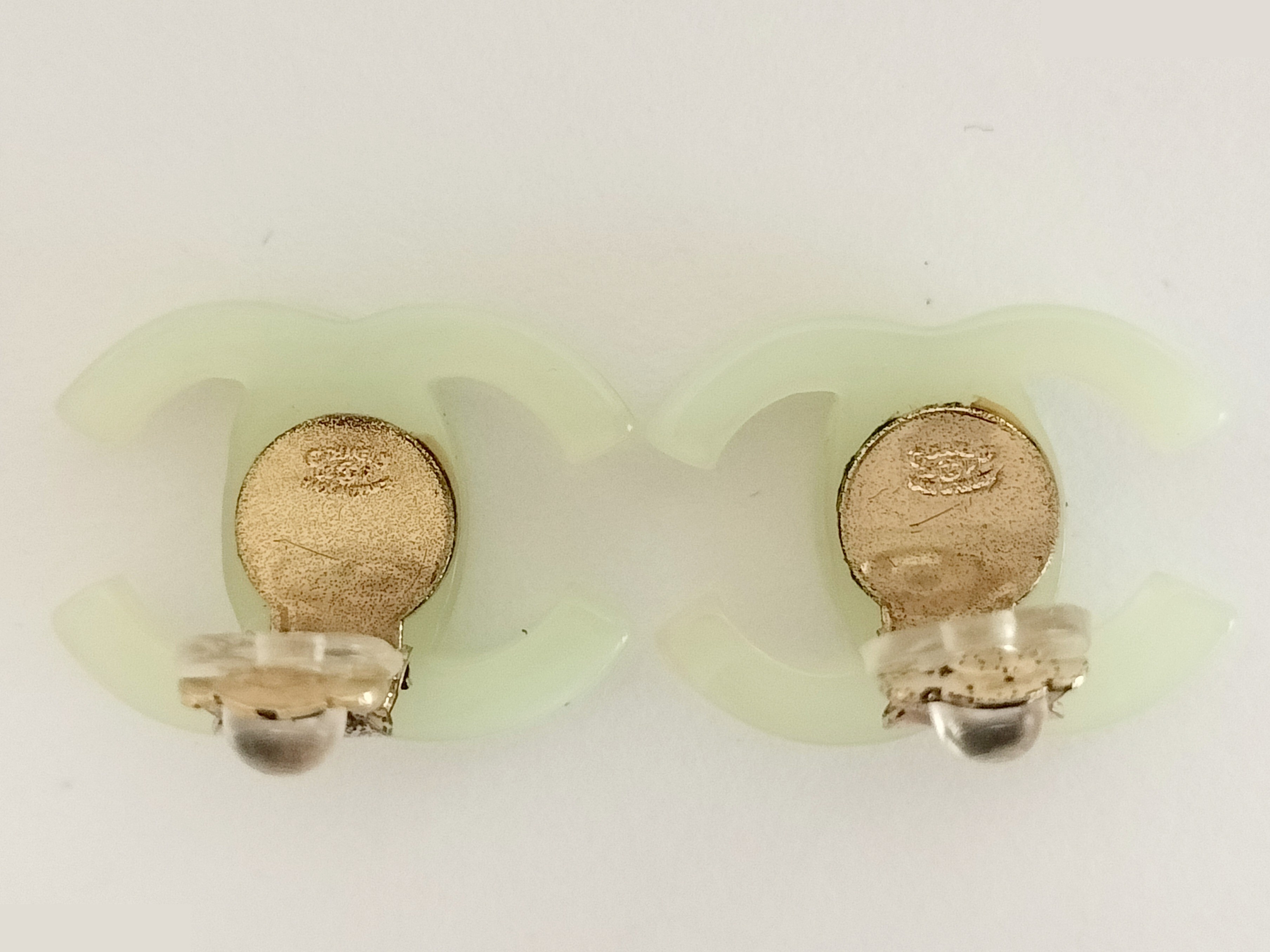 Coco Clear Plastic Earrings — view 2