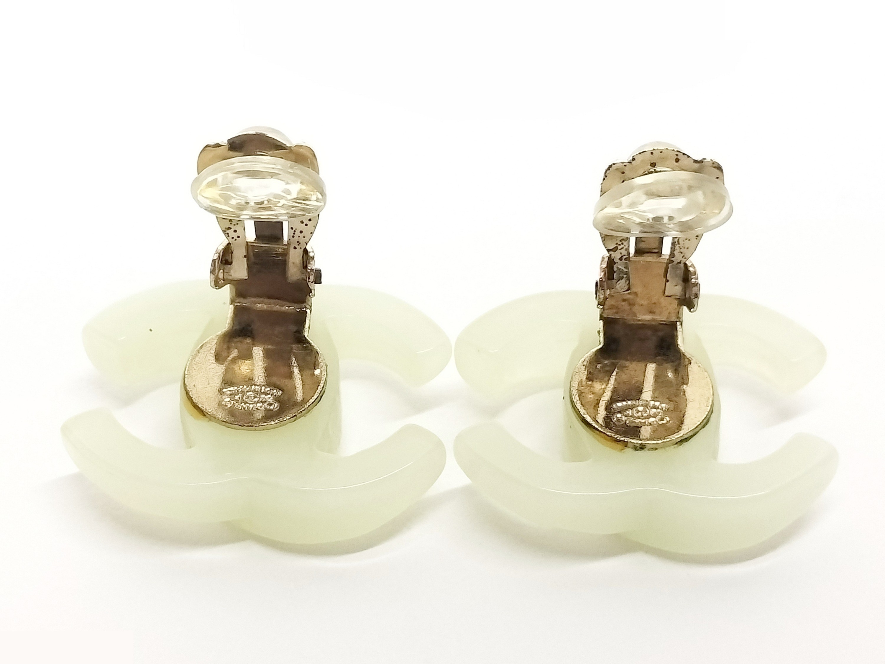 Coco Clear Plastic Earrings — view 4
