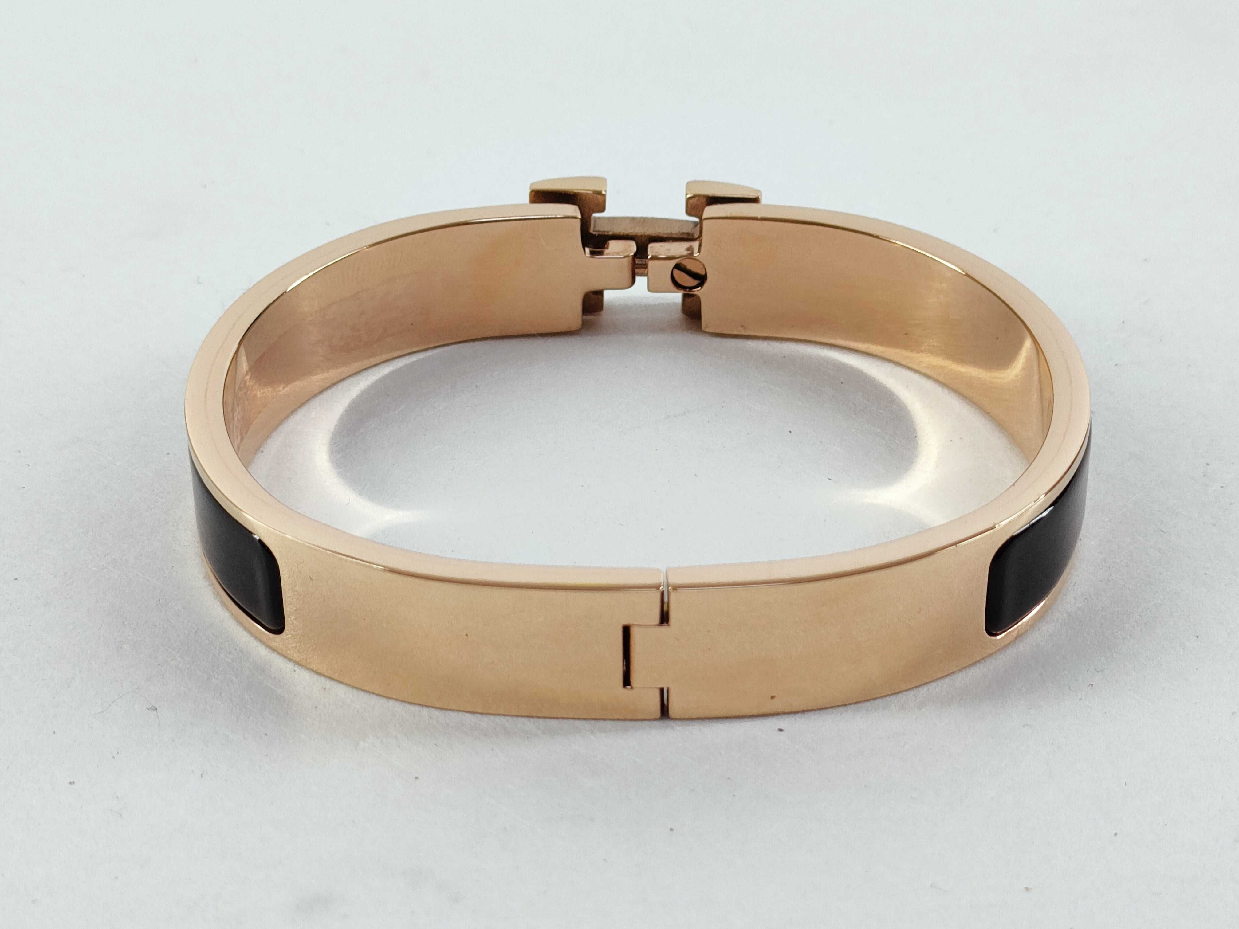 Click H Bangle Black*Gold Bracelet/Bangle — view 2