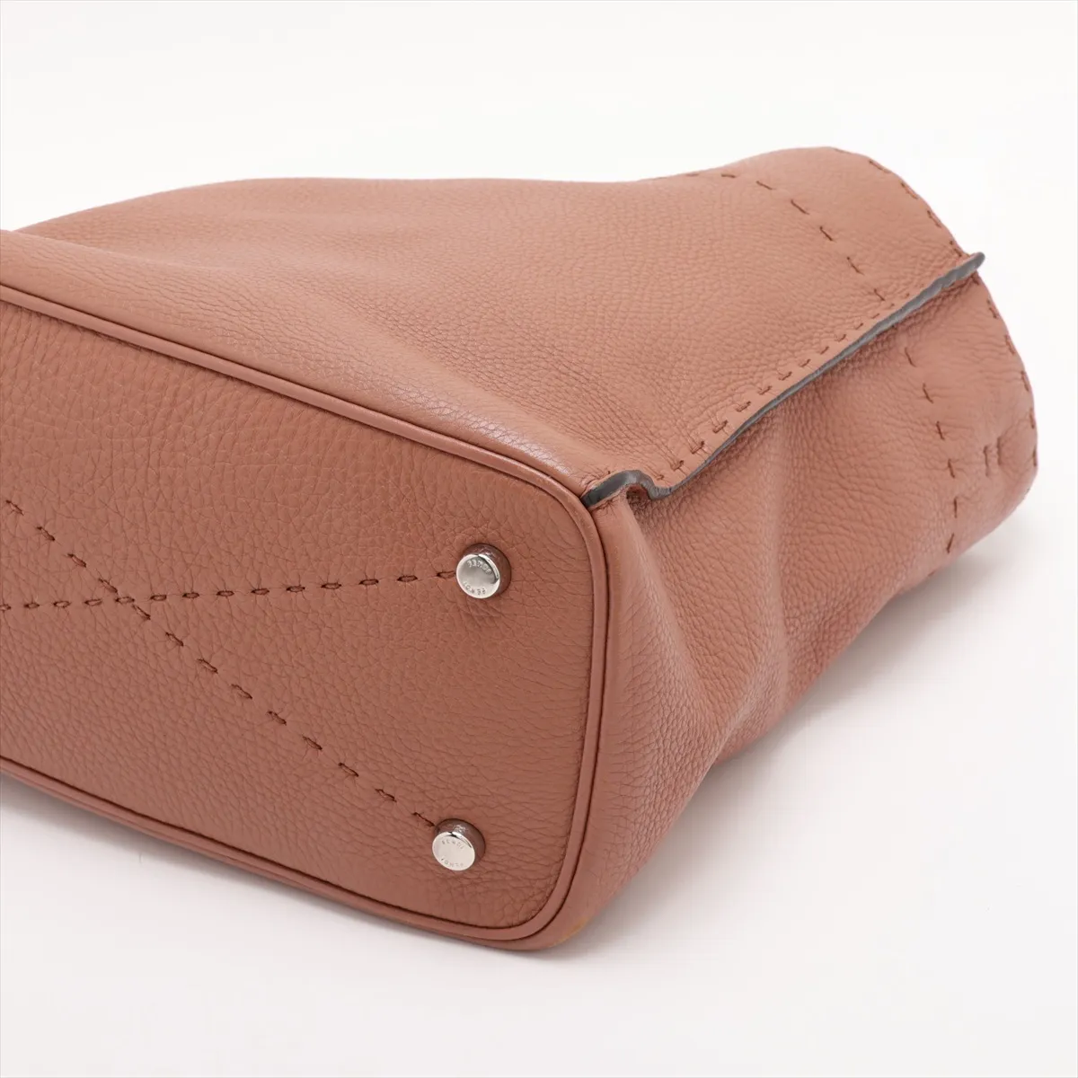 Selleria Anna Leather Shoulder Bag, Brown, 8BT218 — view 3