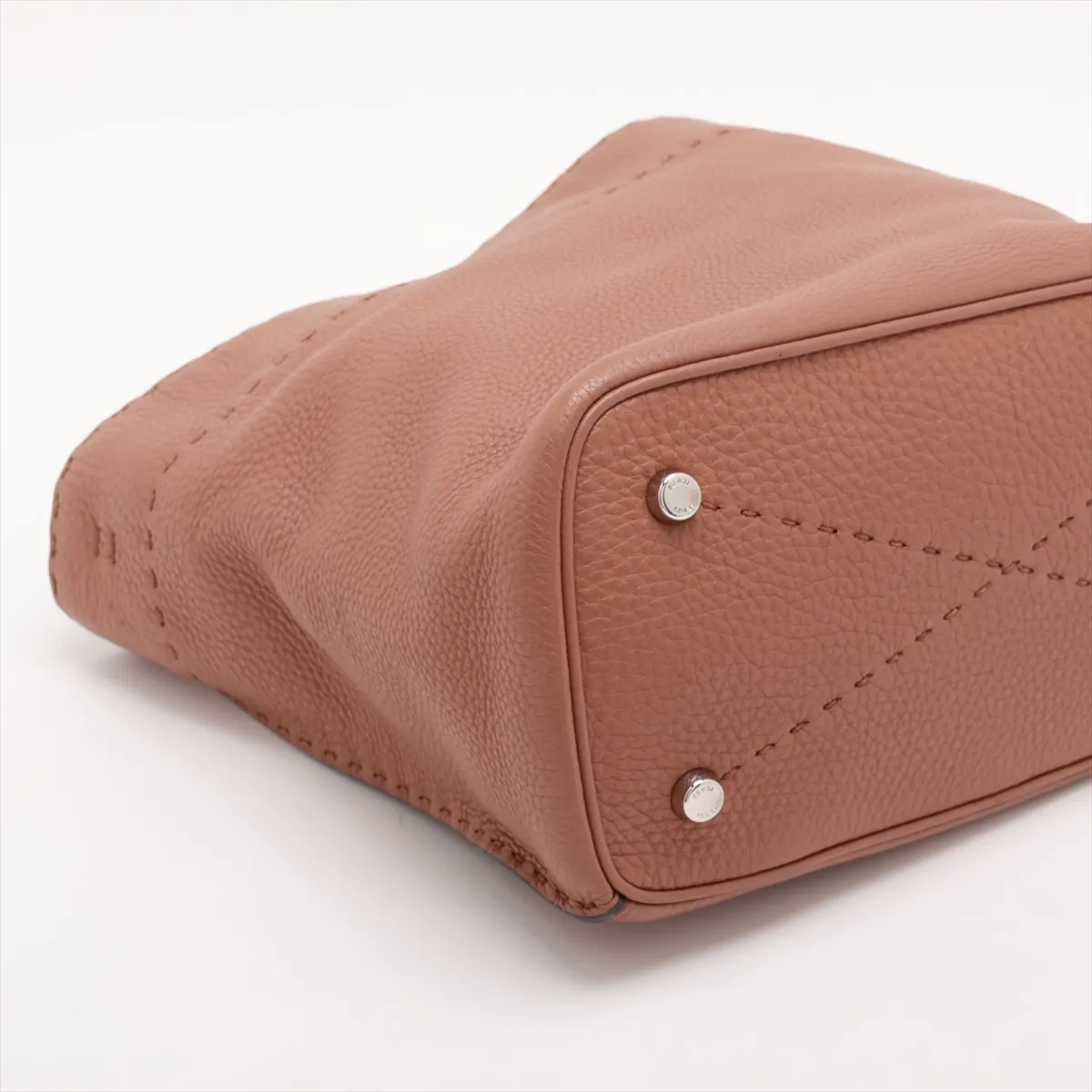 Selleria Anna Leather Shoulder Bag, Brown, 8BT218 — view 4