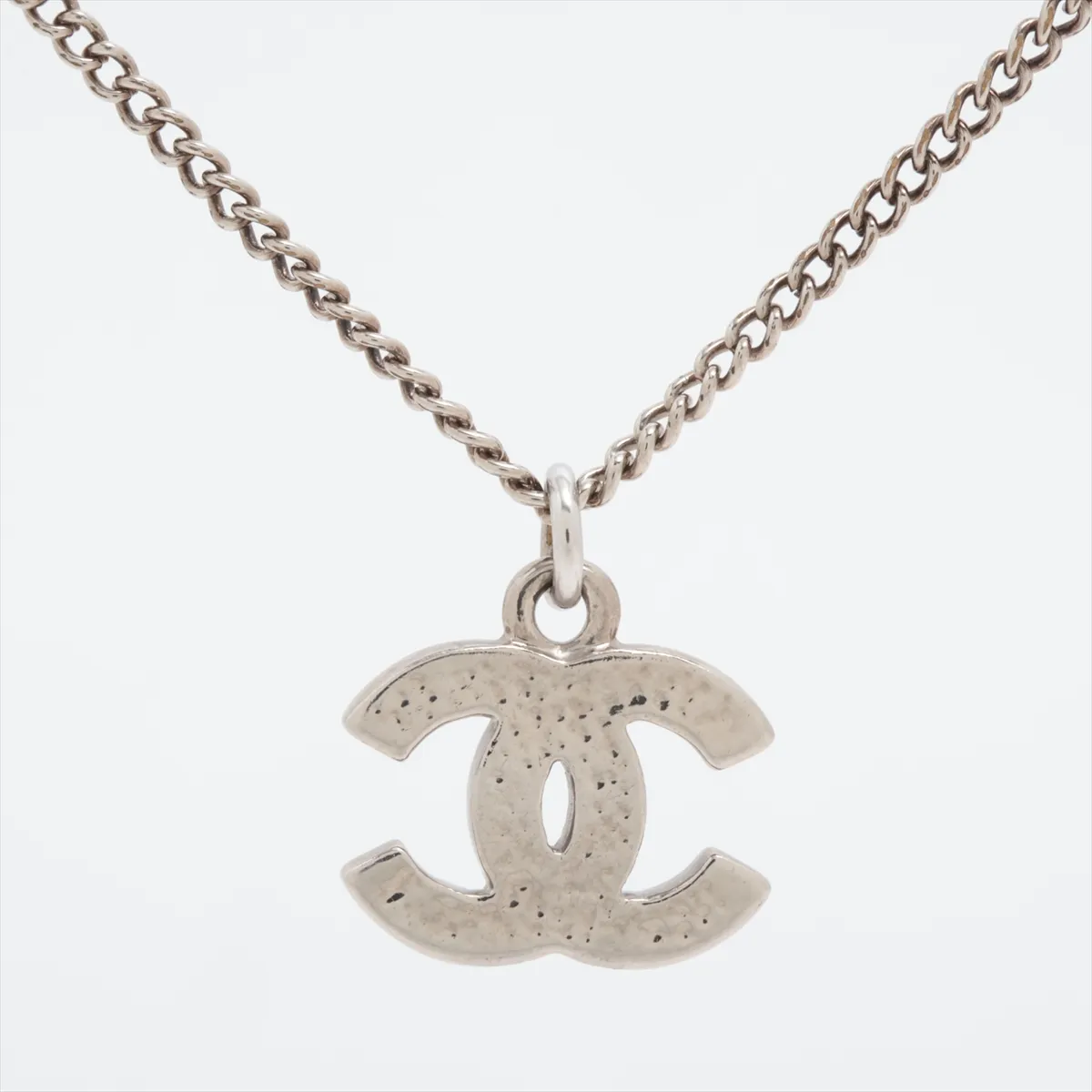 Coco Mark 10V Necklace Metal x Rhinestone Silver — view 2