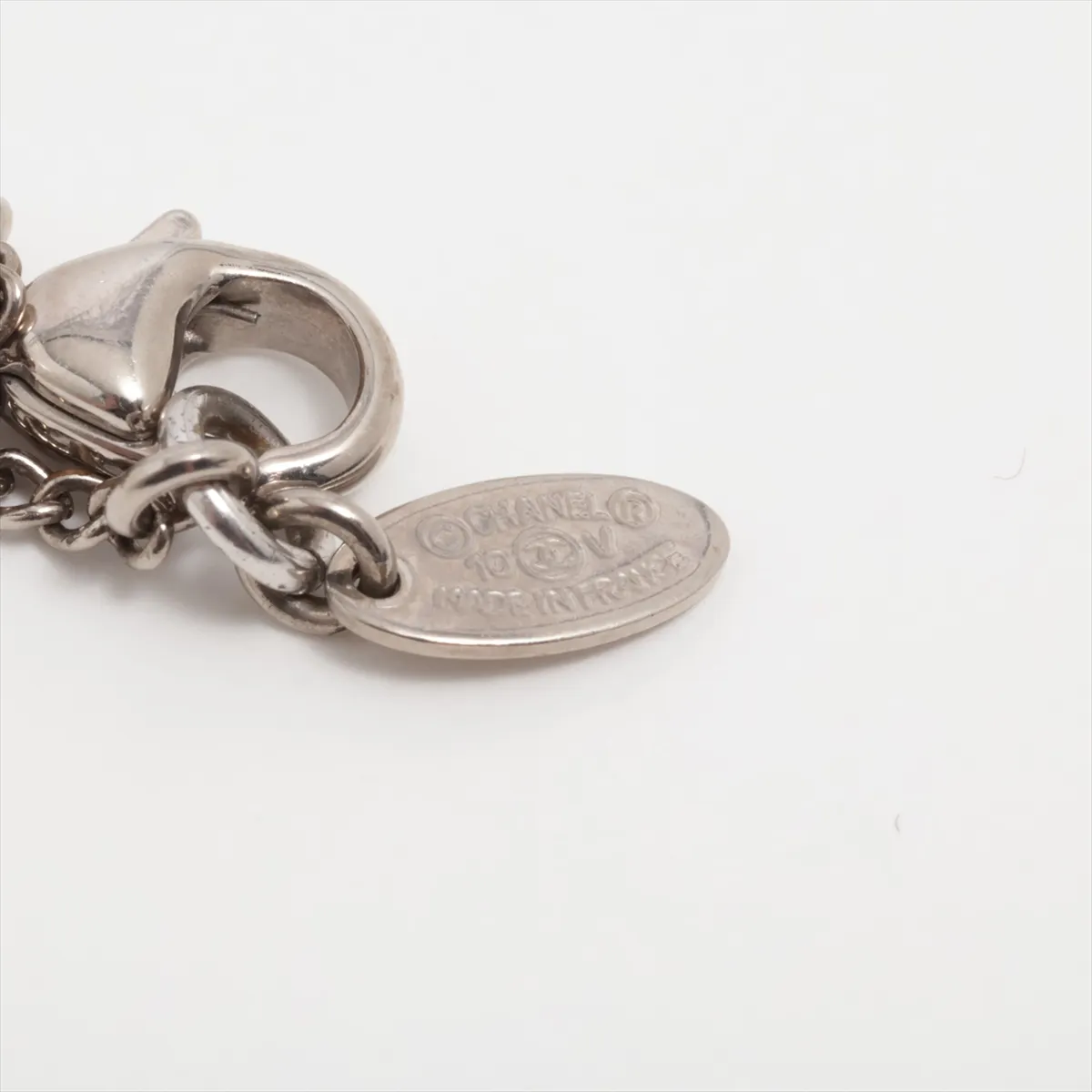 Coco Mark 10V Necklace Metal x Rhinestone Silver — view 4
