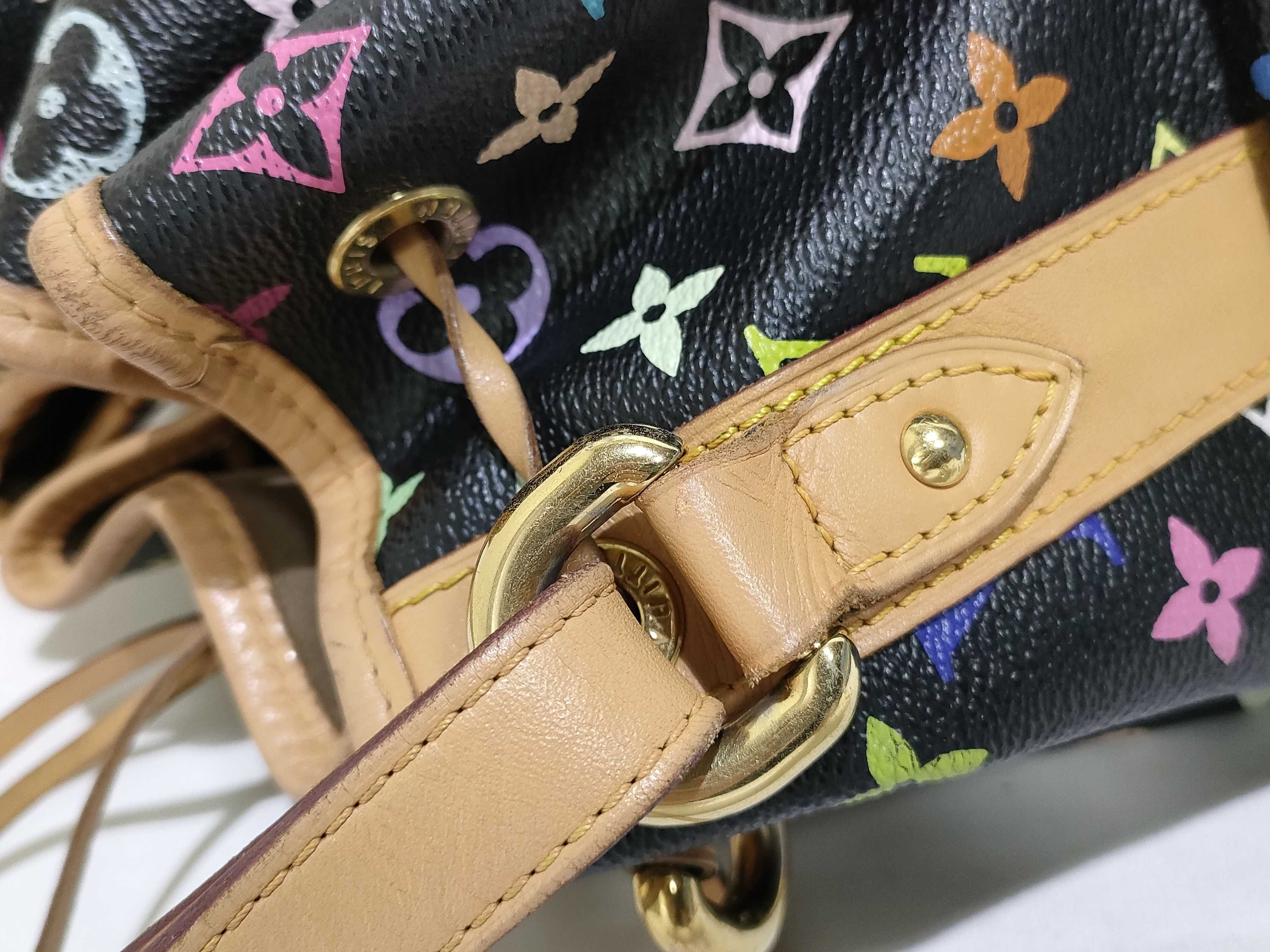 Monogram Multicolor Petit Noé Noir Shoulder Bag — view 5