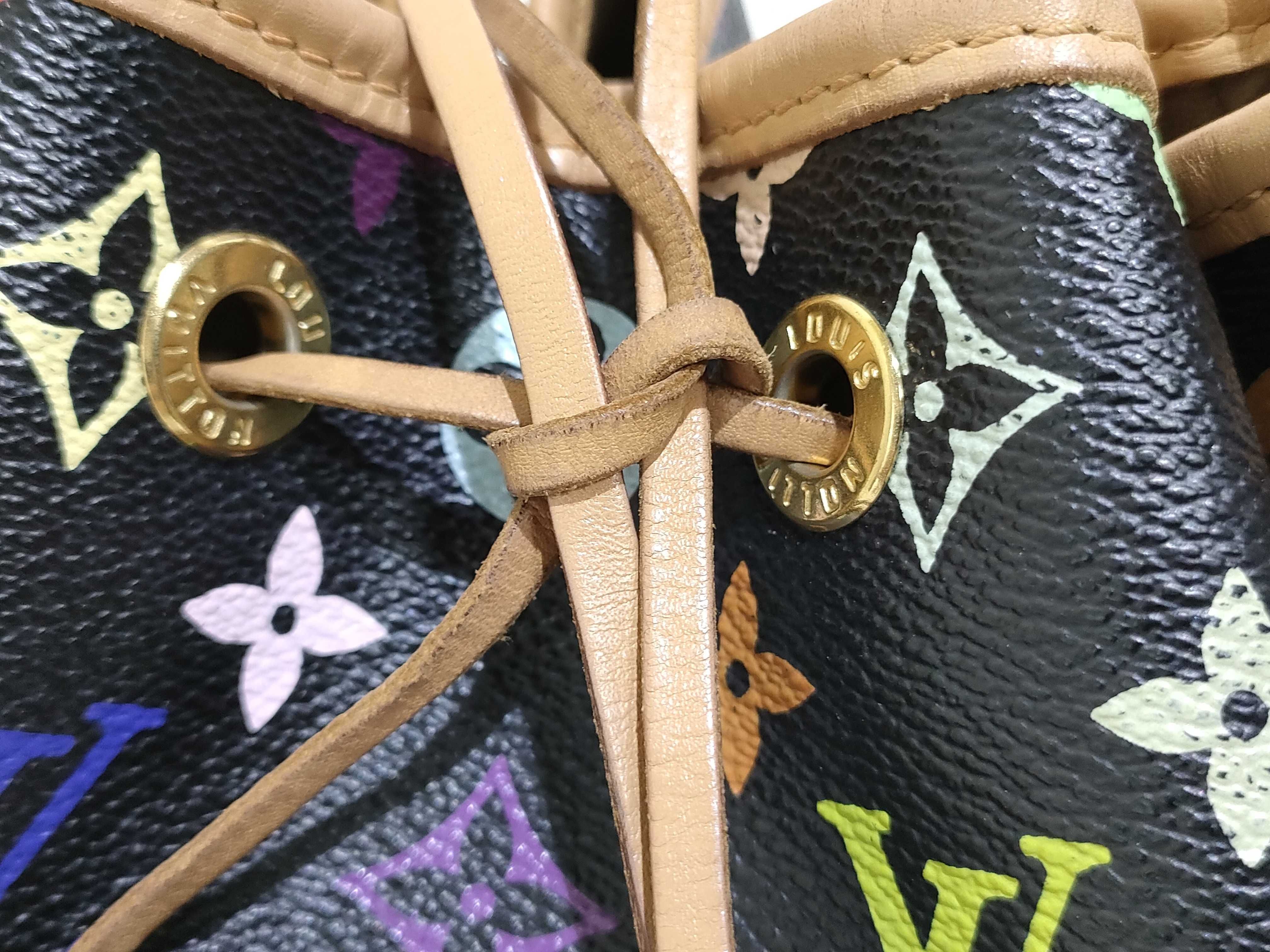 Monogram Multicolor Petit Noé Noir Shoulder Bag — view 8