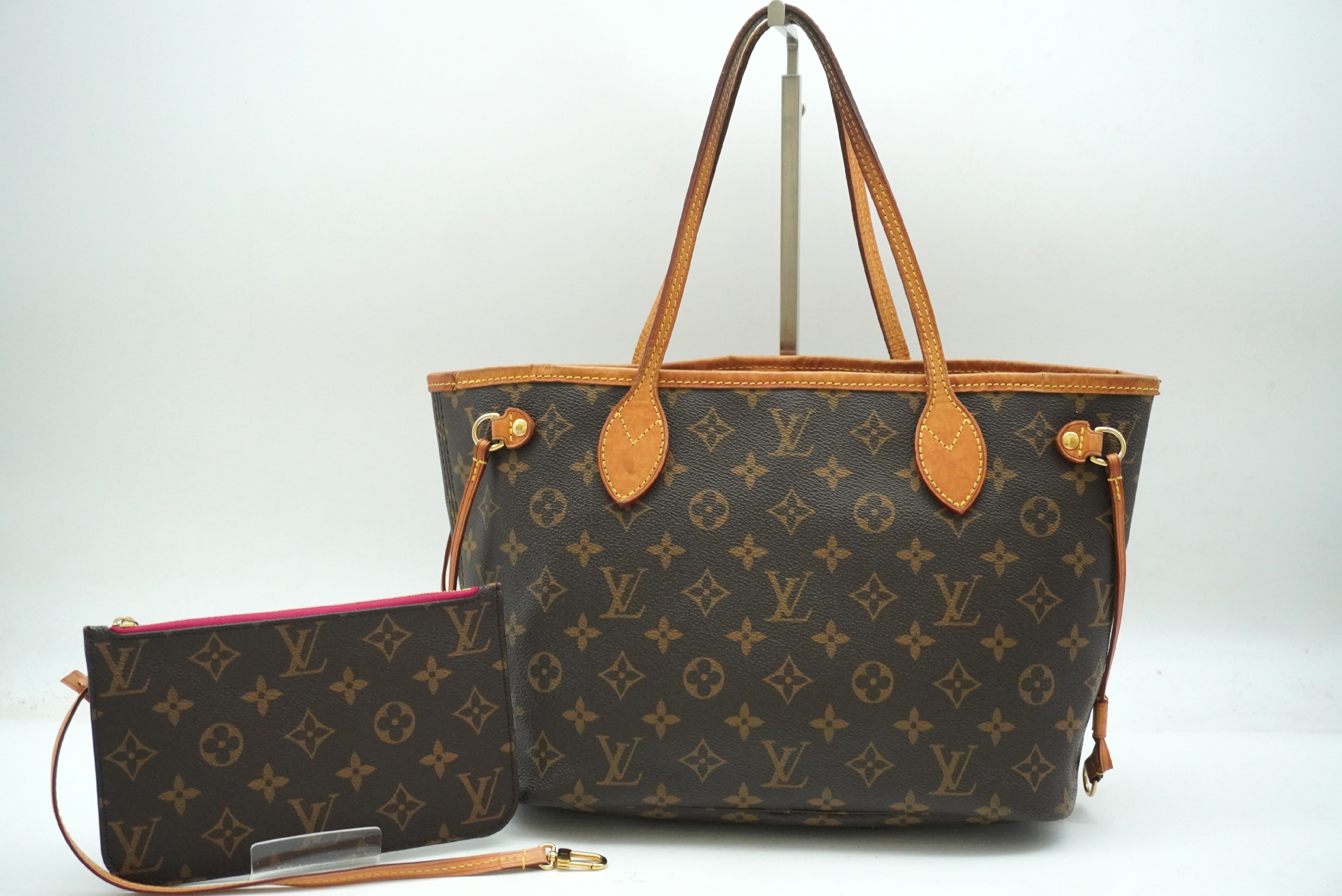 Monogram Neverfull PM M41245 Tote Bag with Pouch