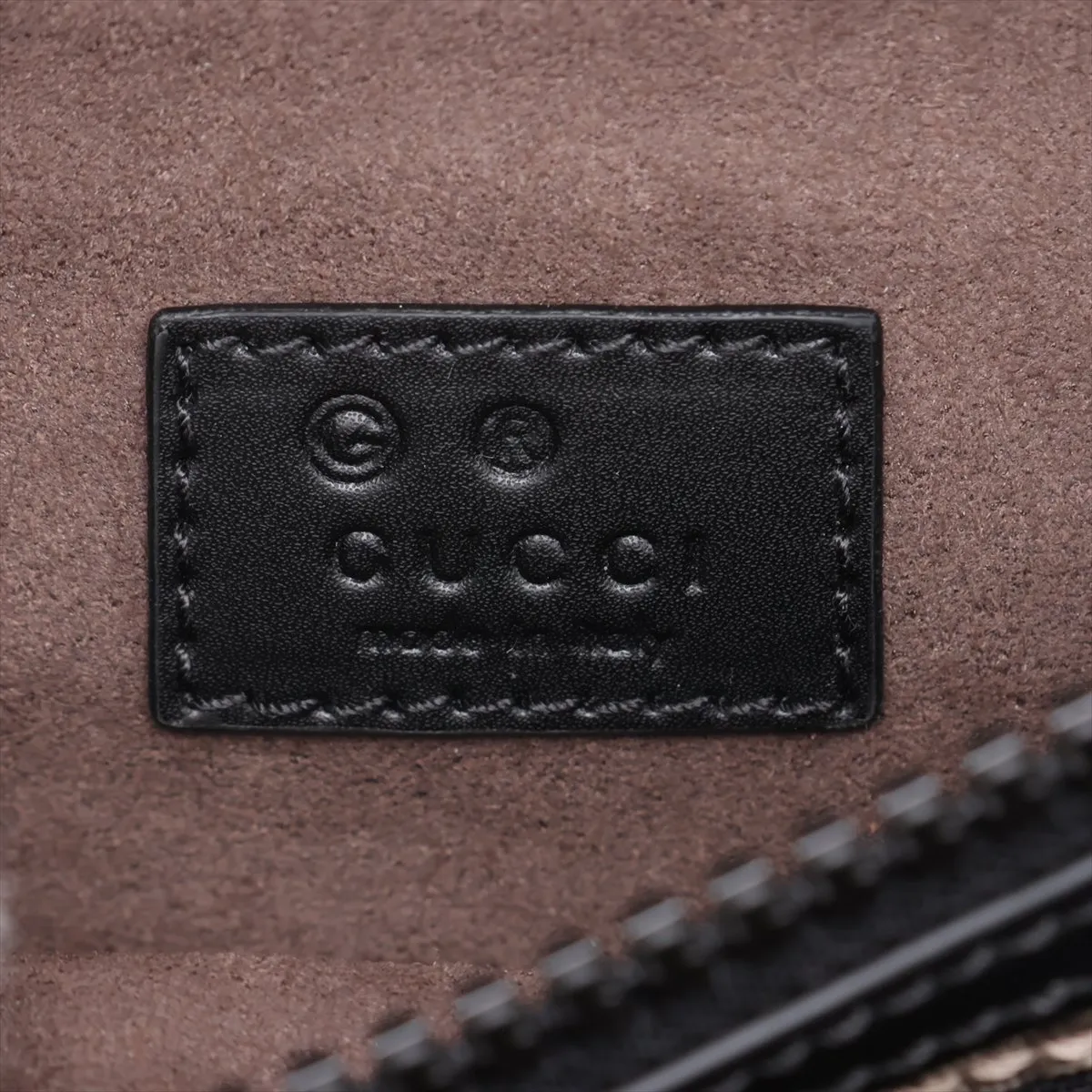 GG Supreme 779877 PVC x Leather Body Bag Beige x Black (Outlet) — view 9