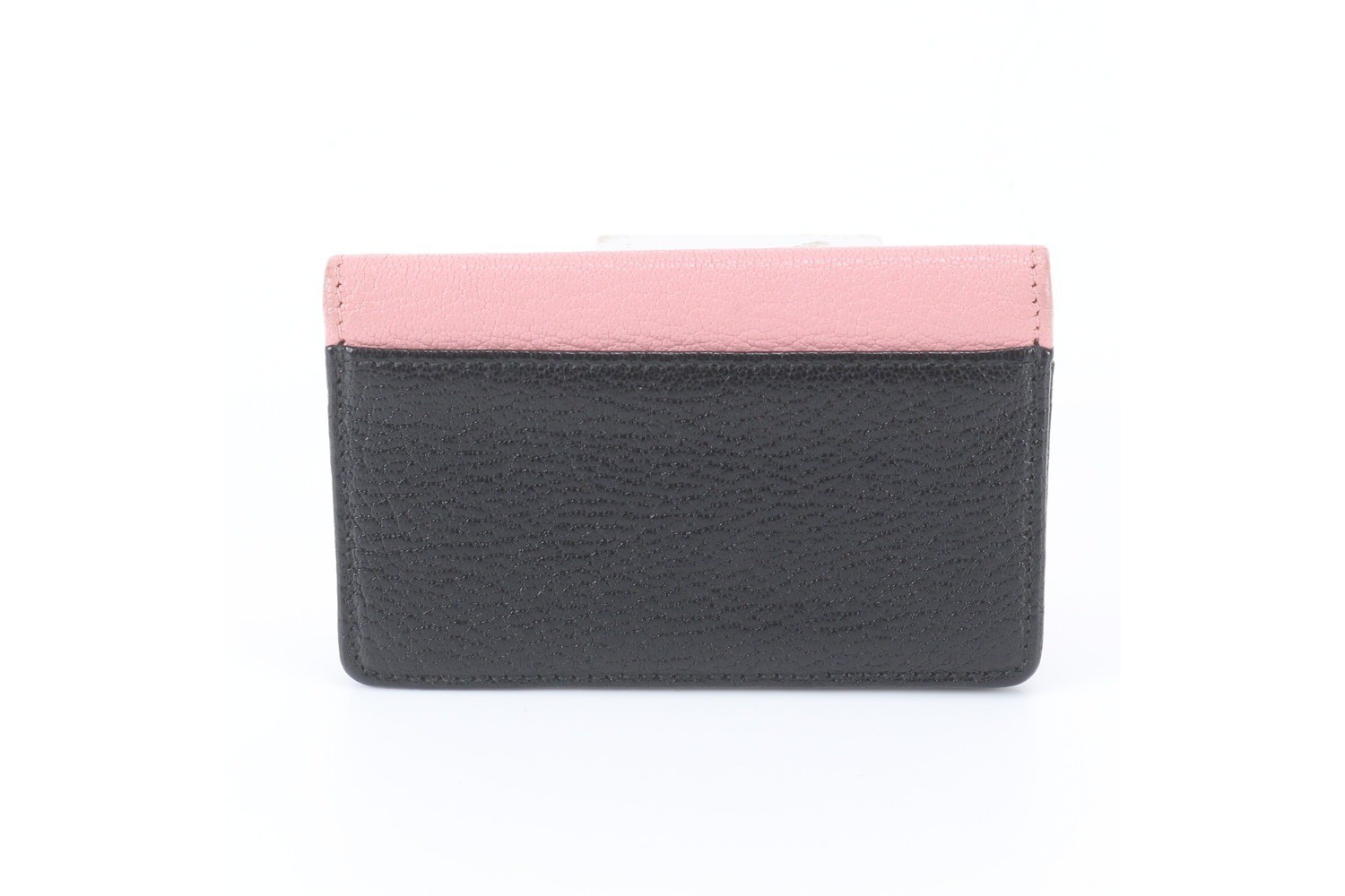 Ribbon motif leather card case — view 2