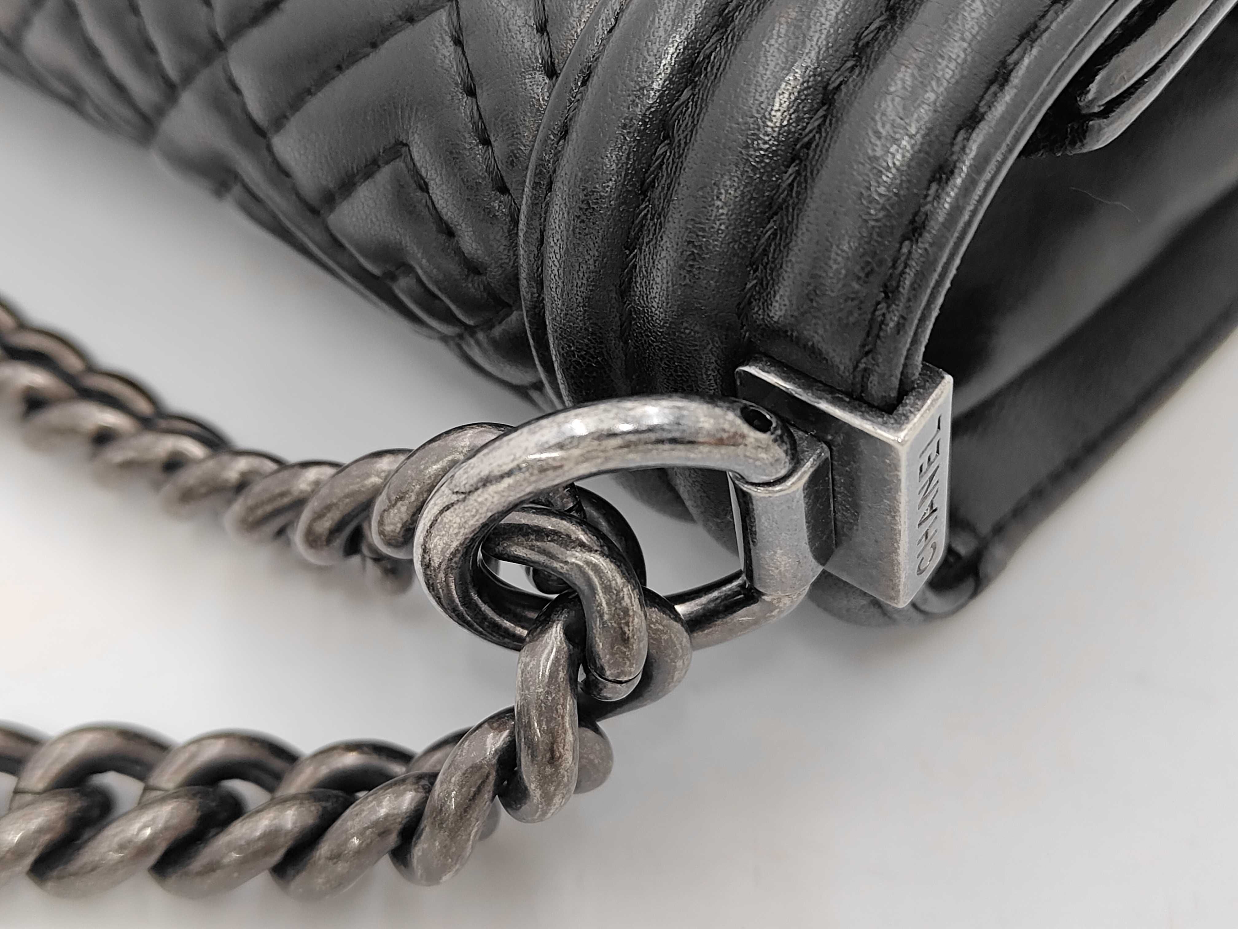 Boy Chanel Lambskin Shoulder Bag — view 5