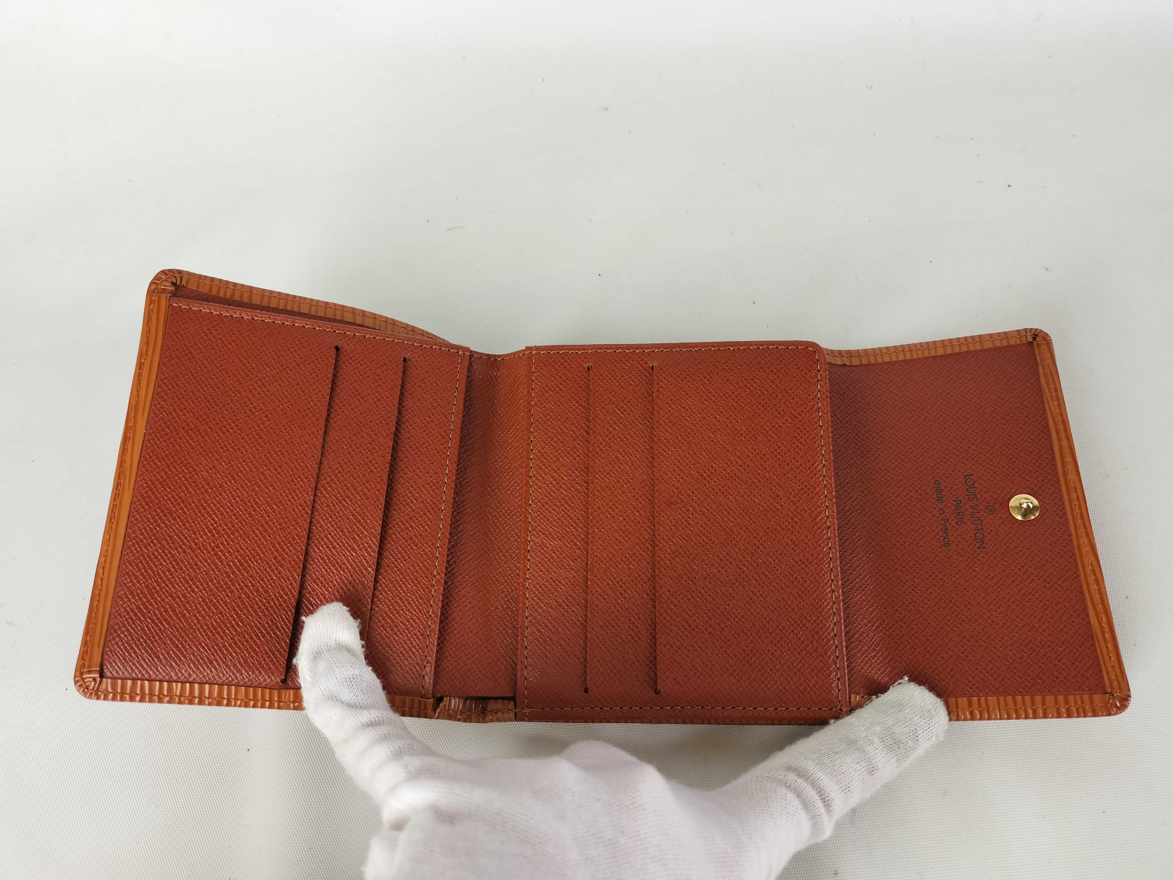 Epi M63488 Portemonnaie Cartes Crédit Kenya Brown Wallet — view 7