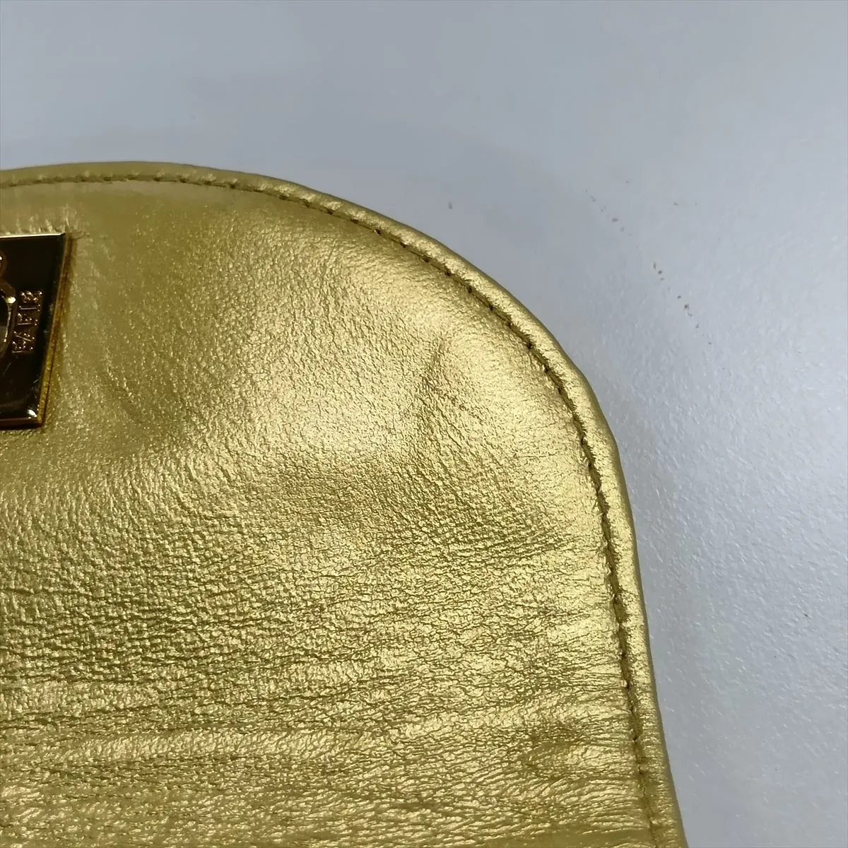 Matelassé Lambskin Chain Backpack, Gold, Gold Hardware, 2850420, Series 2 — view 11