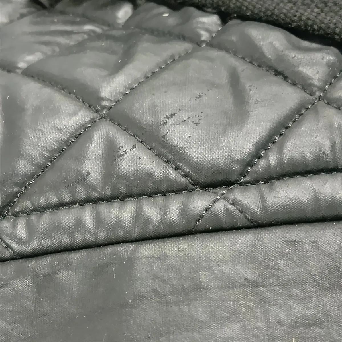 Matelassé Coated Canvas 2-Way Handbag, Black with Silver Hardware, 15202336 (Serial Number 15) — view 13