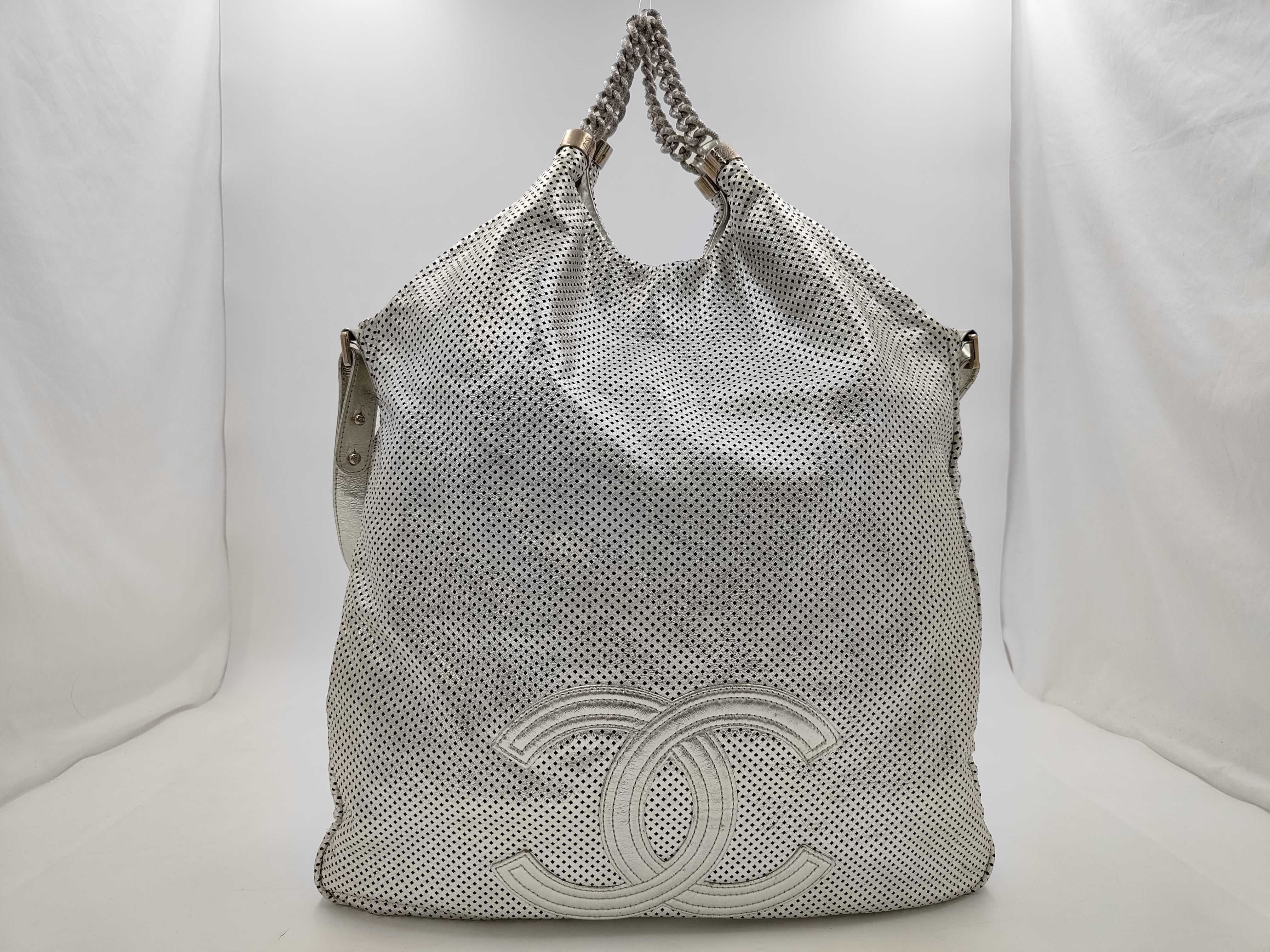 Large Coco Perforated Leather 2-Way Tote Bag