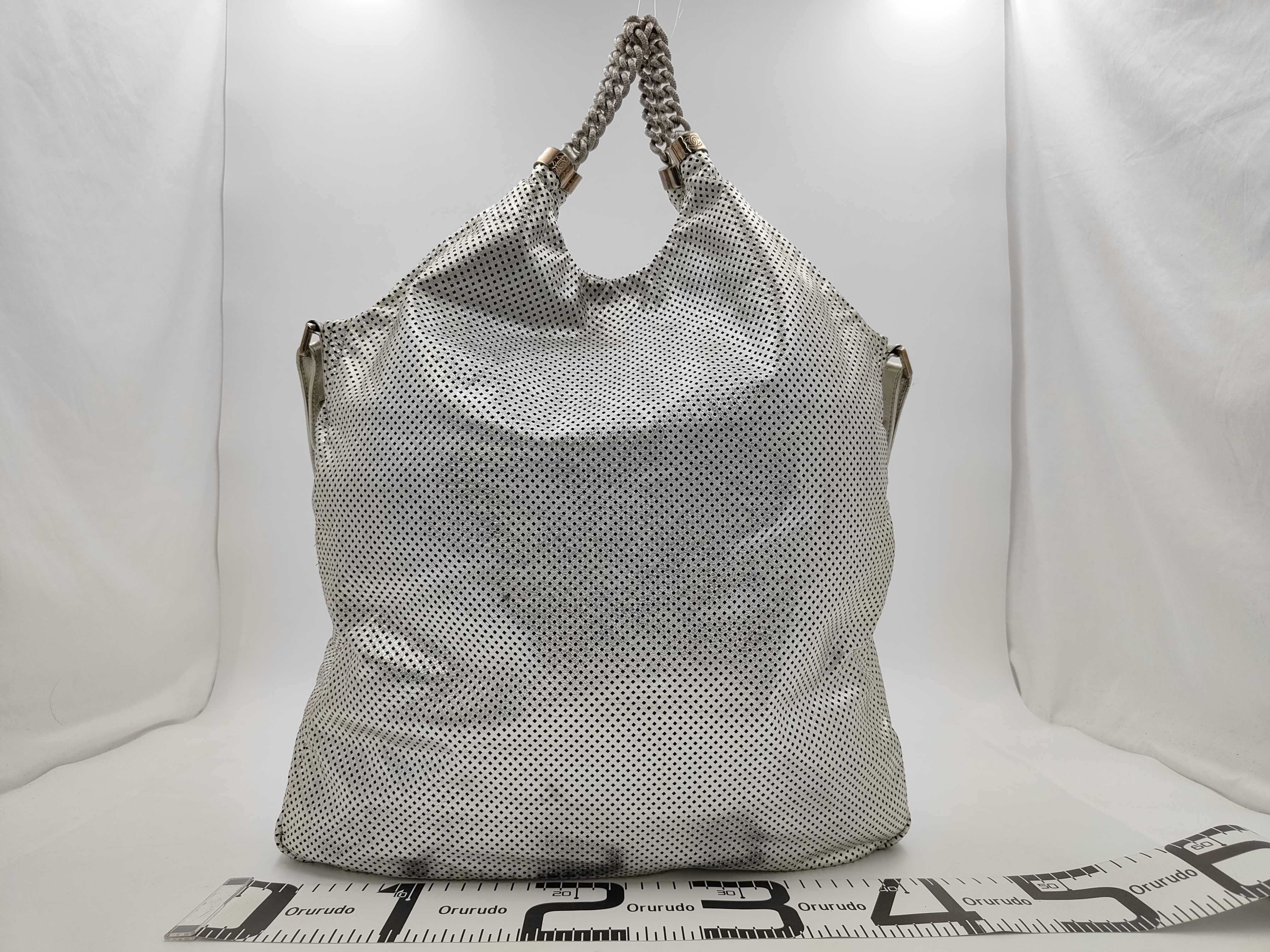 Large Coco Perforated Leather 2-Way Tote Bag — view 2