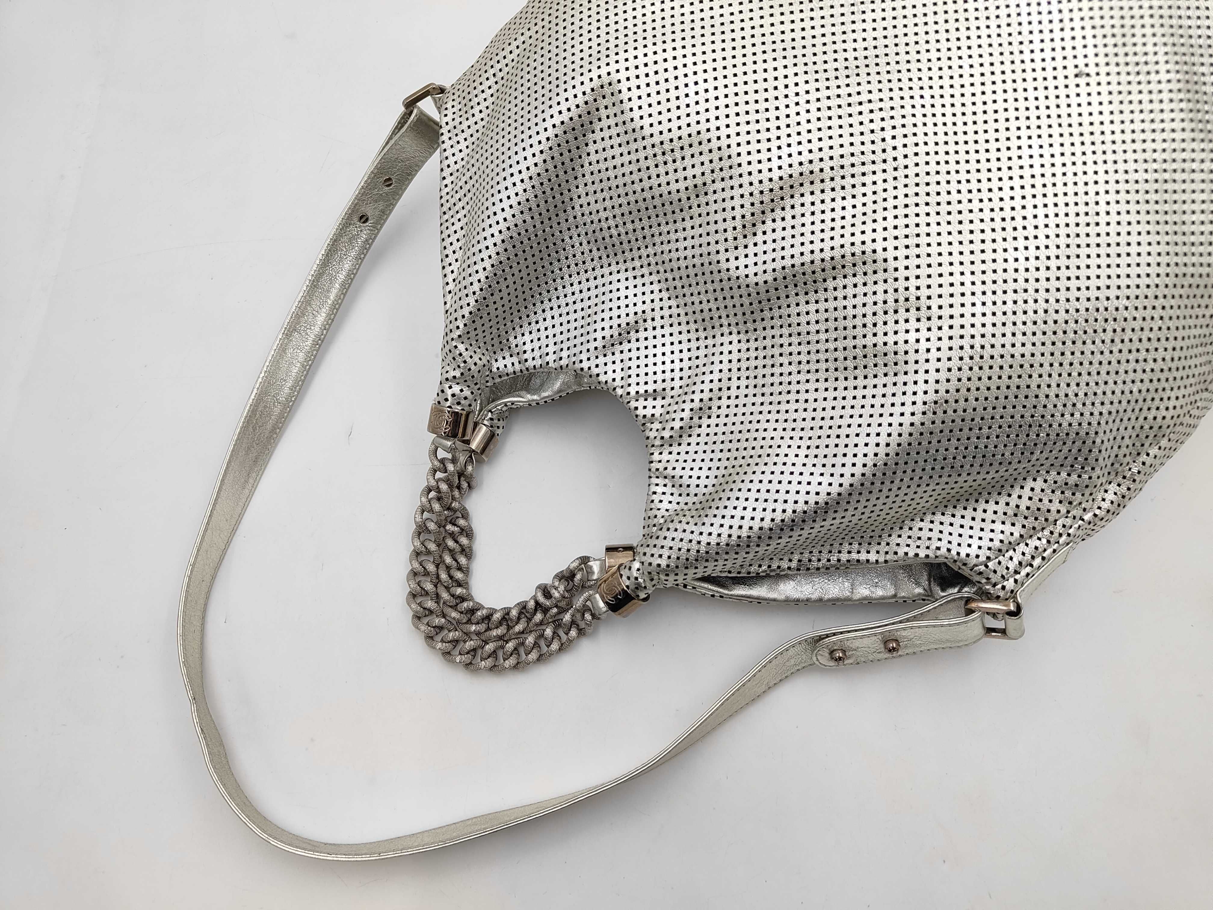 Large Coco Perforated Leather 2-Way Tote Bag — view 9