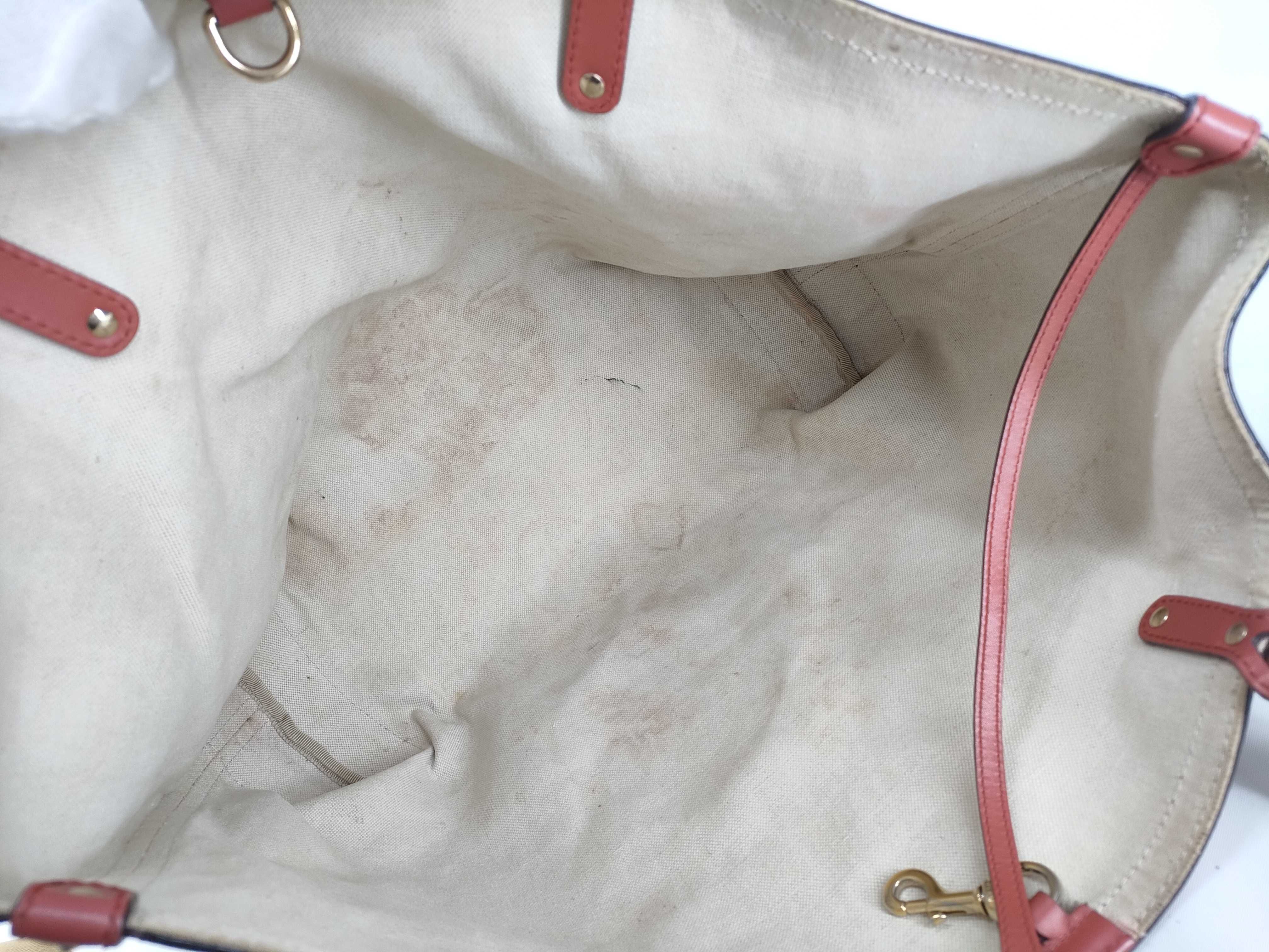 GG Canvas Tote Bag Rose Pink Storage Bag Tote Bag — view 7