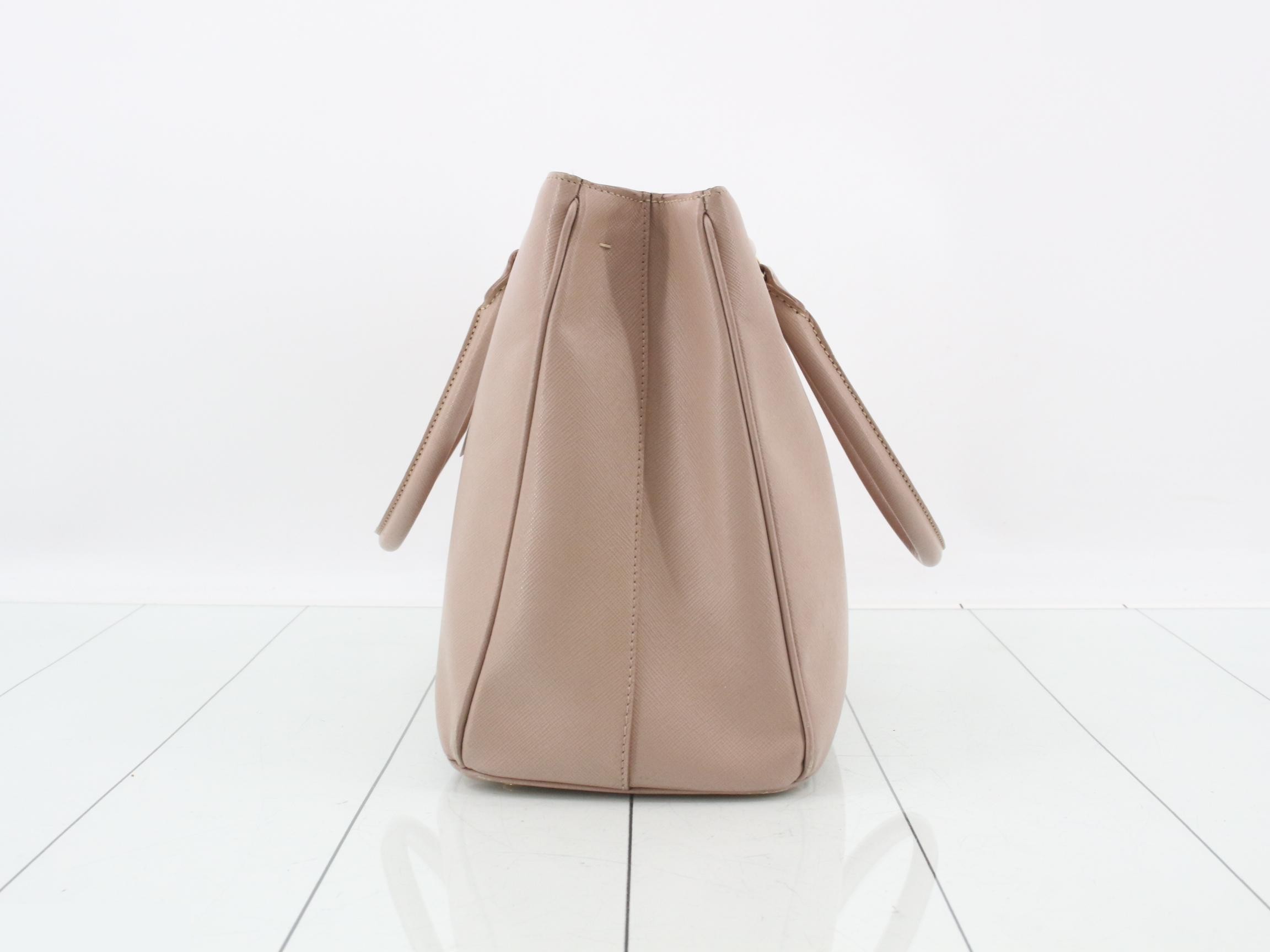 Saffiano Galleria Large Bag/Handbag, Pink Beige — view 3