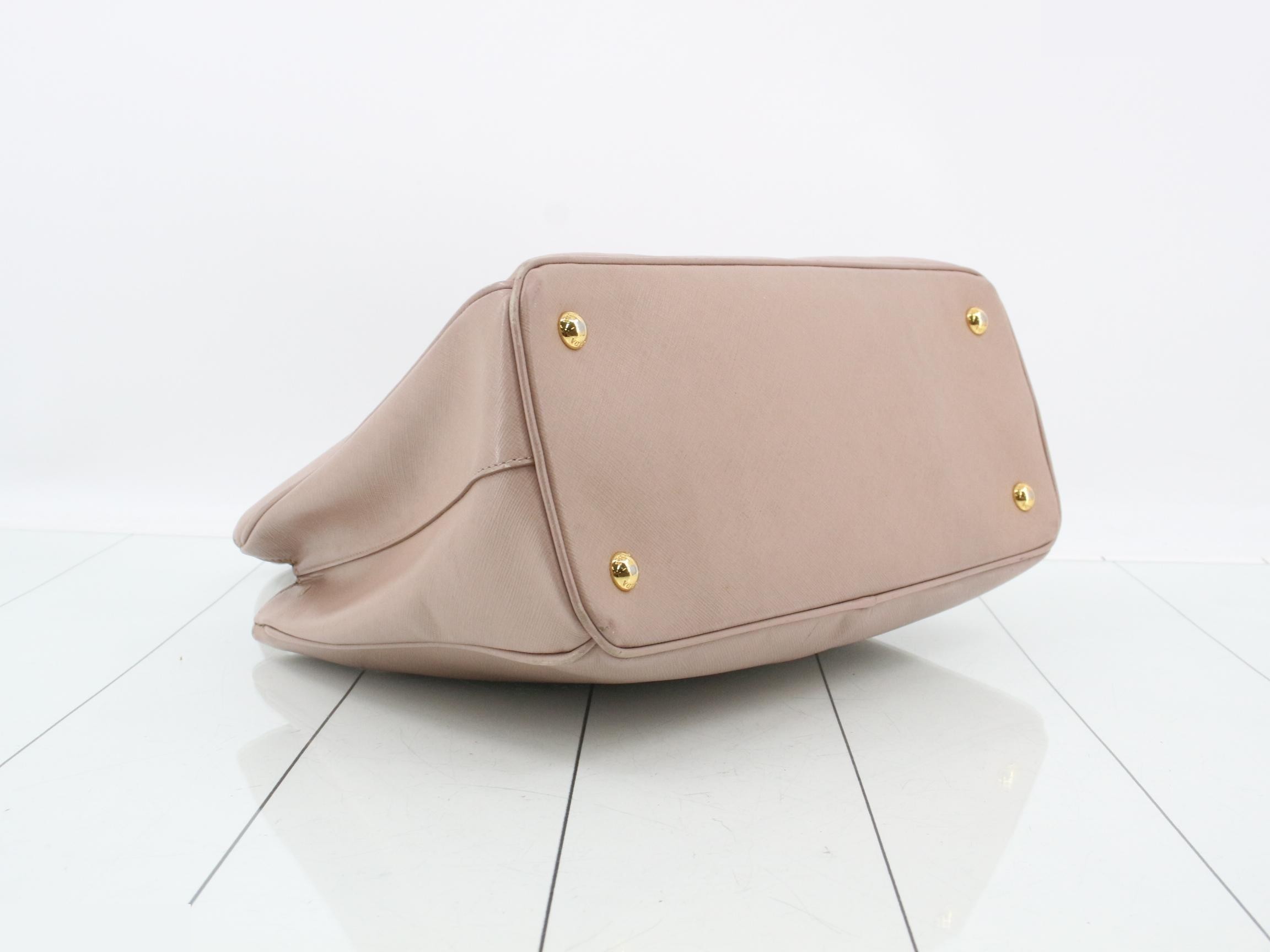 Saffiano Galleria Large Bag/Handbag, Pink Beige — view 5