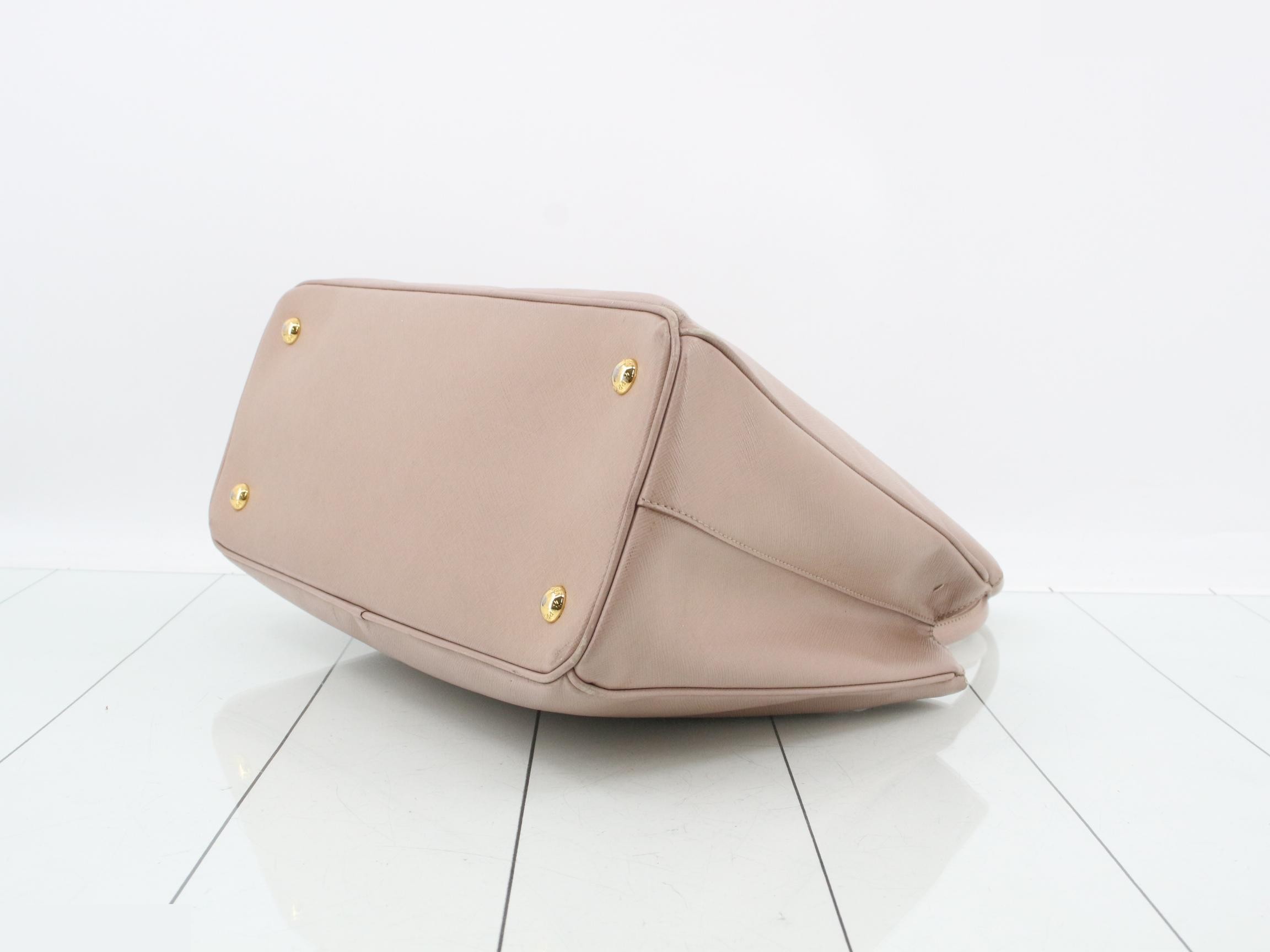 Saffiano Galleria Large Bag/Handbag, Pink Beige — view 6