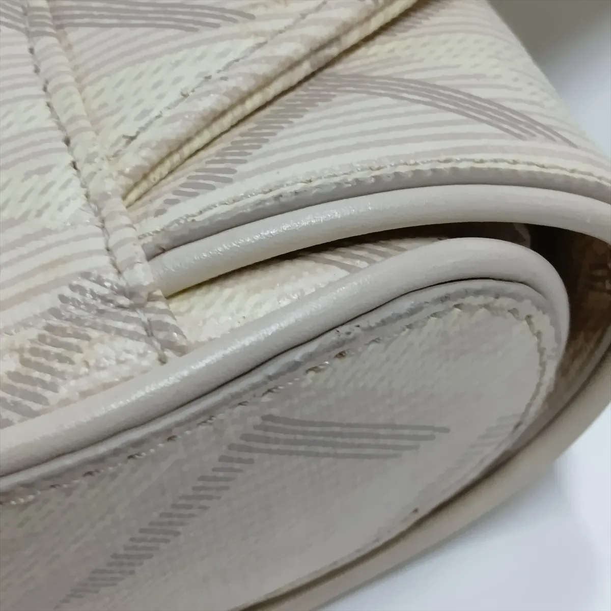 Saddle PVC x Leather Body Bag, Beige — view 14