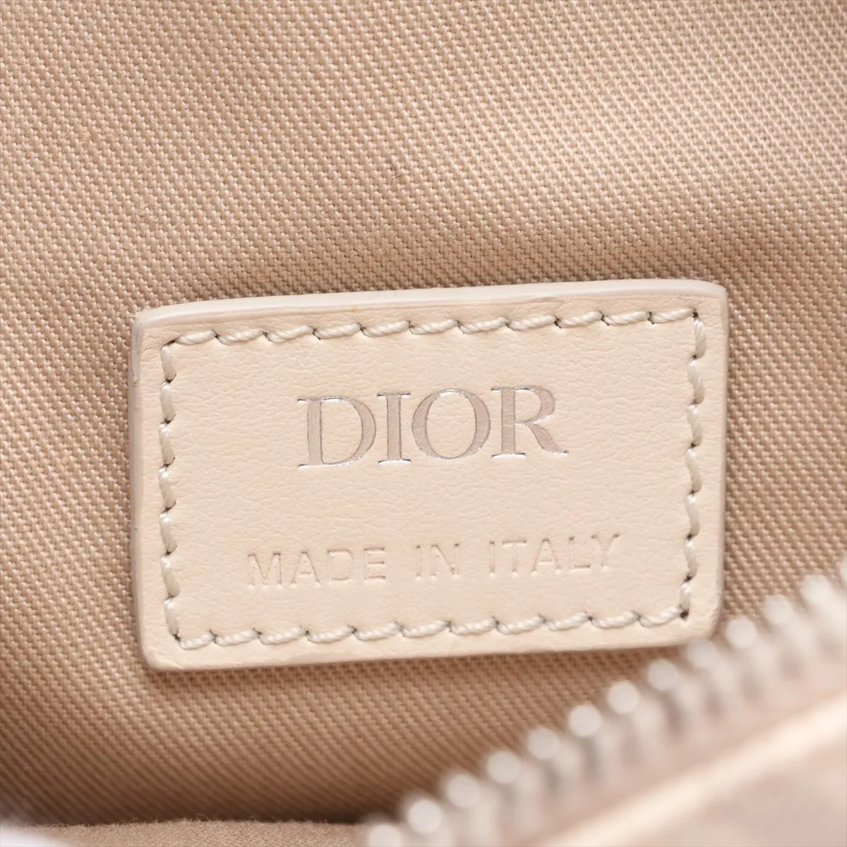 Saddle PVC x Leather Body Bag, Beige — view 8