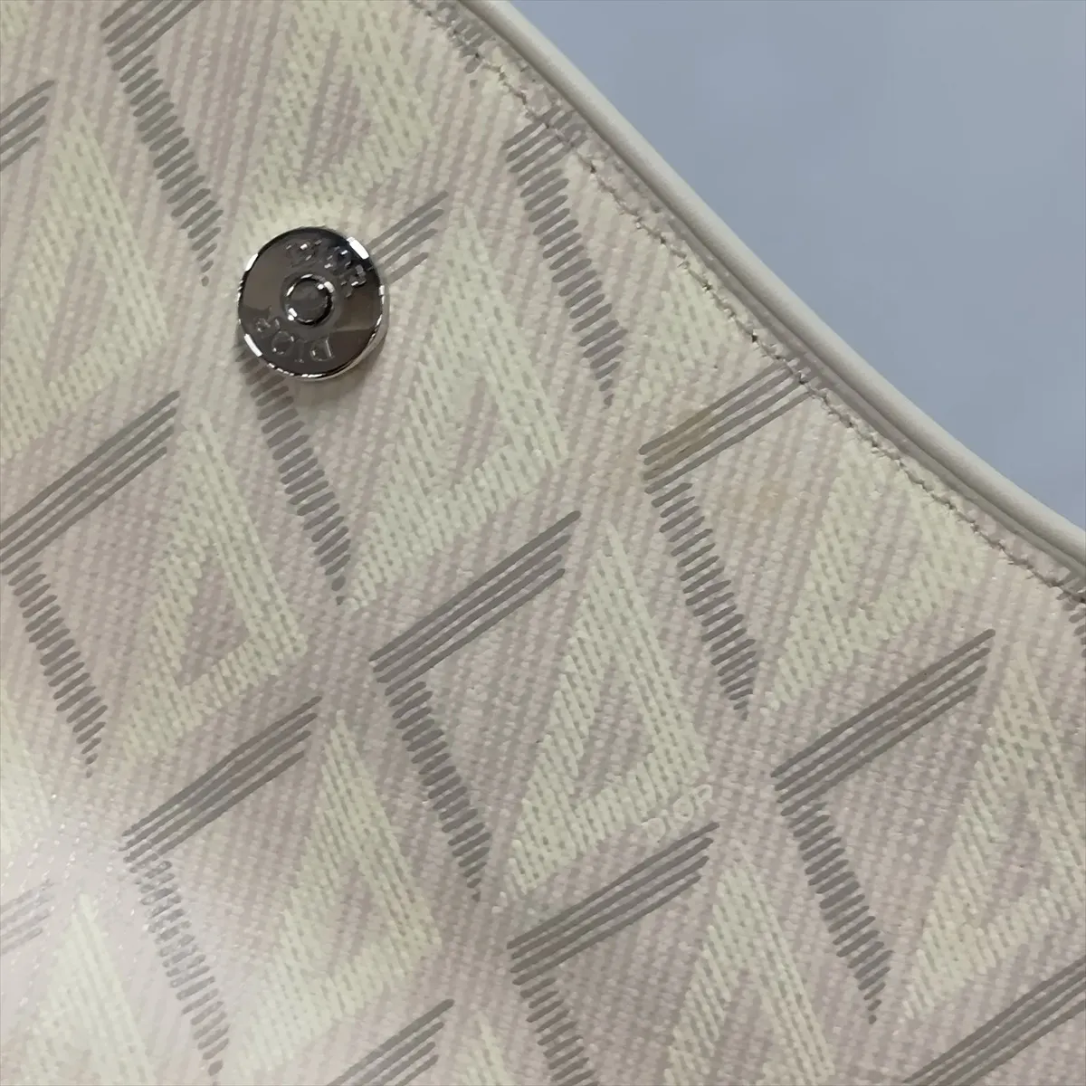 Saddle PVC x Leather Body Bag, Beige — view 10