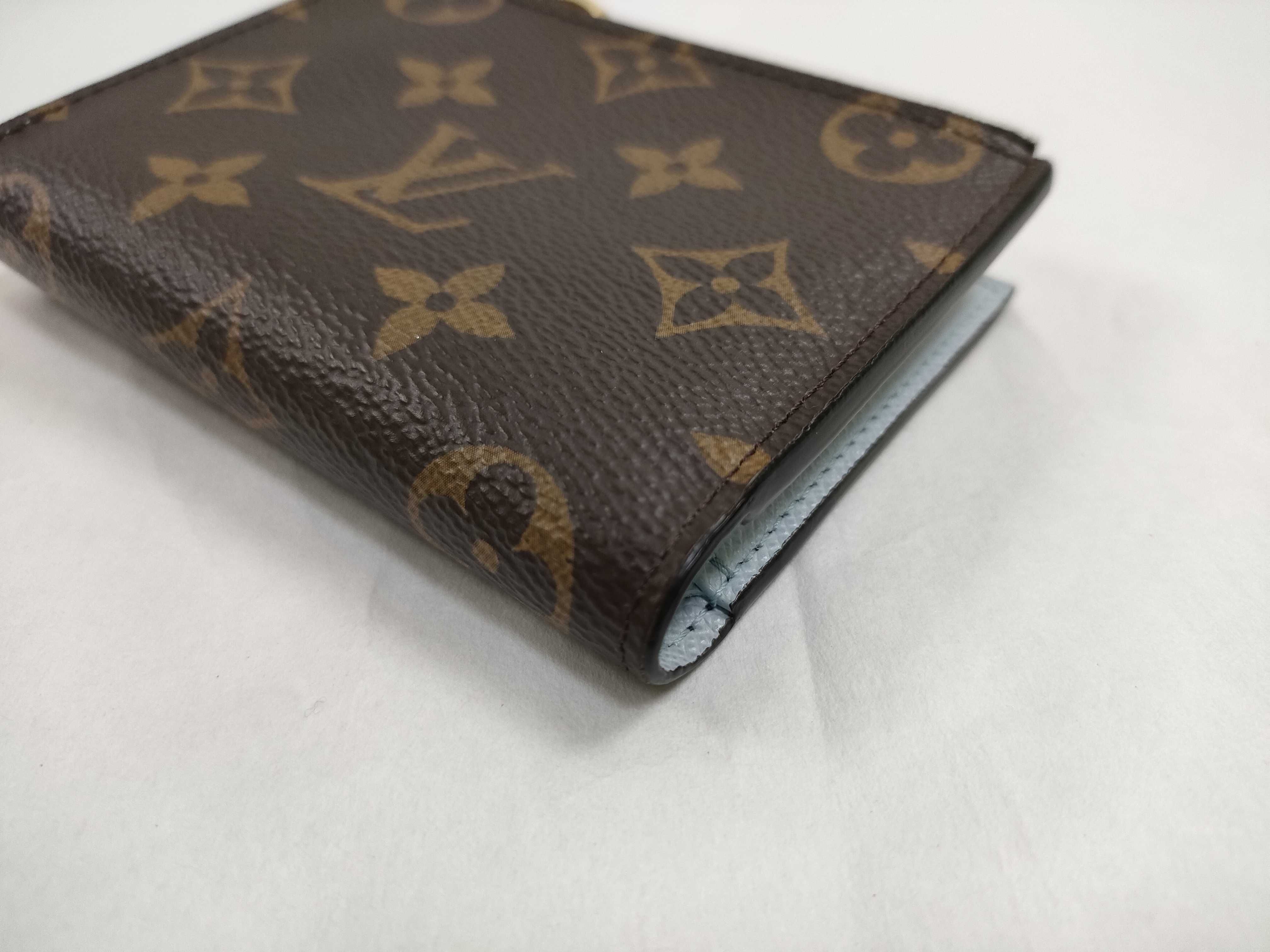 Monogram Louis Vuitton Monogram Portefeuille Lisa M83605 Blue Olympe RFID Wallet — view 3