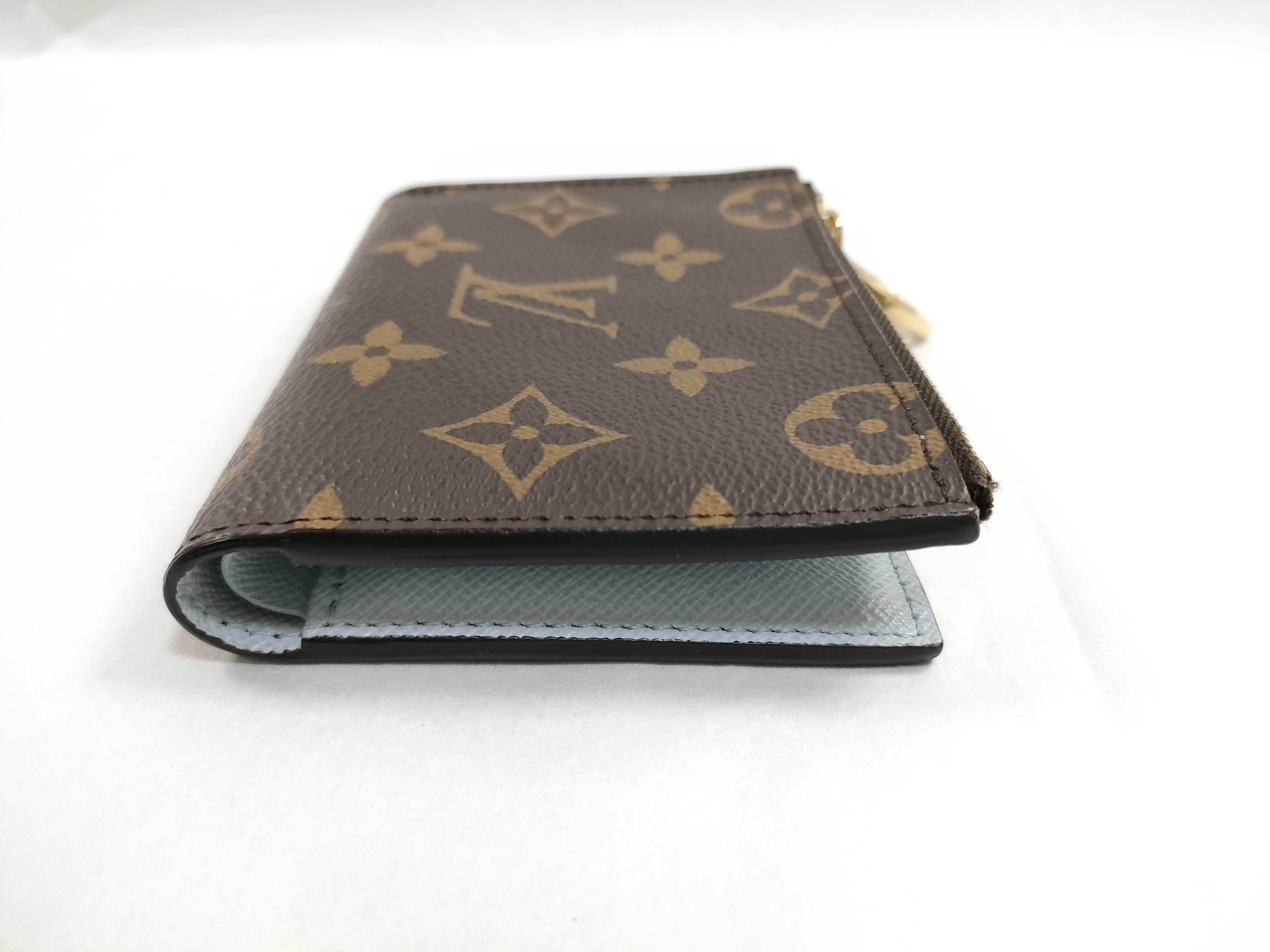 Monogram Louis Vuitton Monogram Portefeuille Lisa M83605 Blue Olympe RFID Wallet — view 4