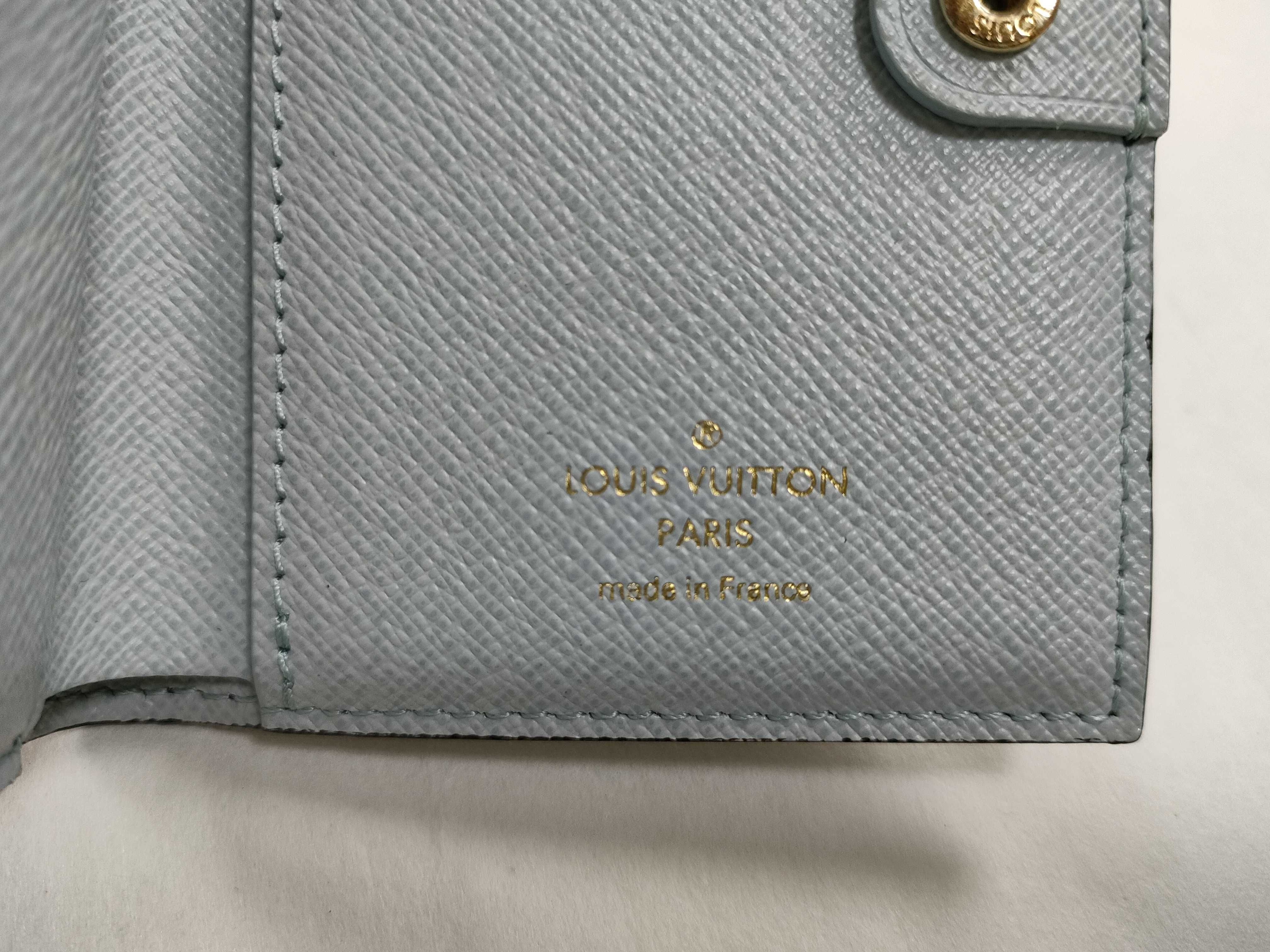 Monogram Louis Vuitton Monogram Portefeuille Lisa M83605 Blue Olympe RFID Wallet — view 8