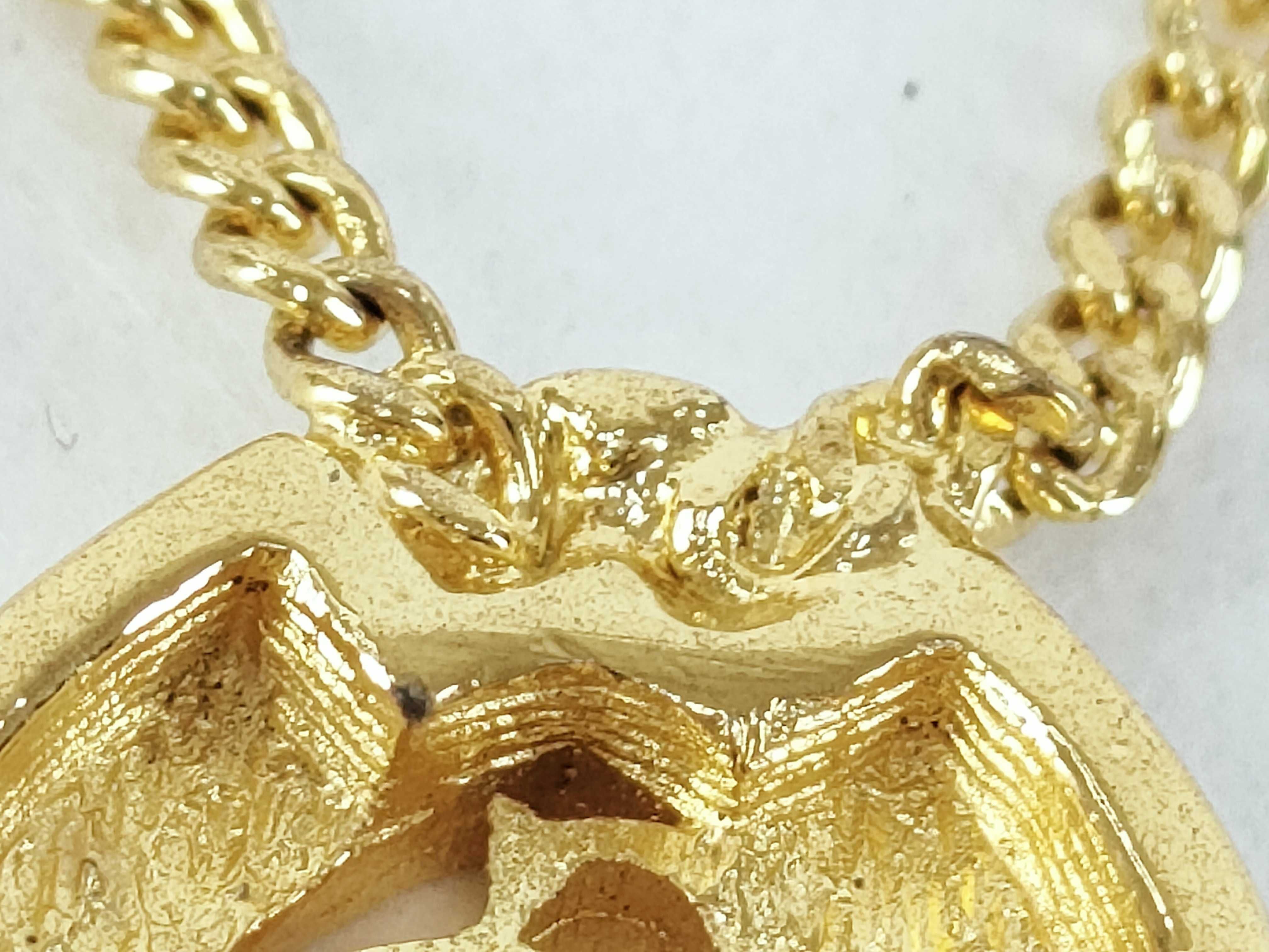 CD Logo Square Rhinestone Gold Kihei Chain Necklace — view 3