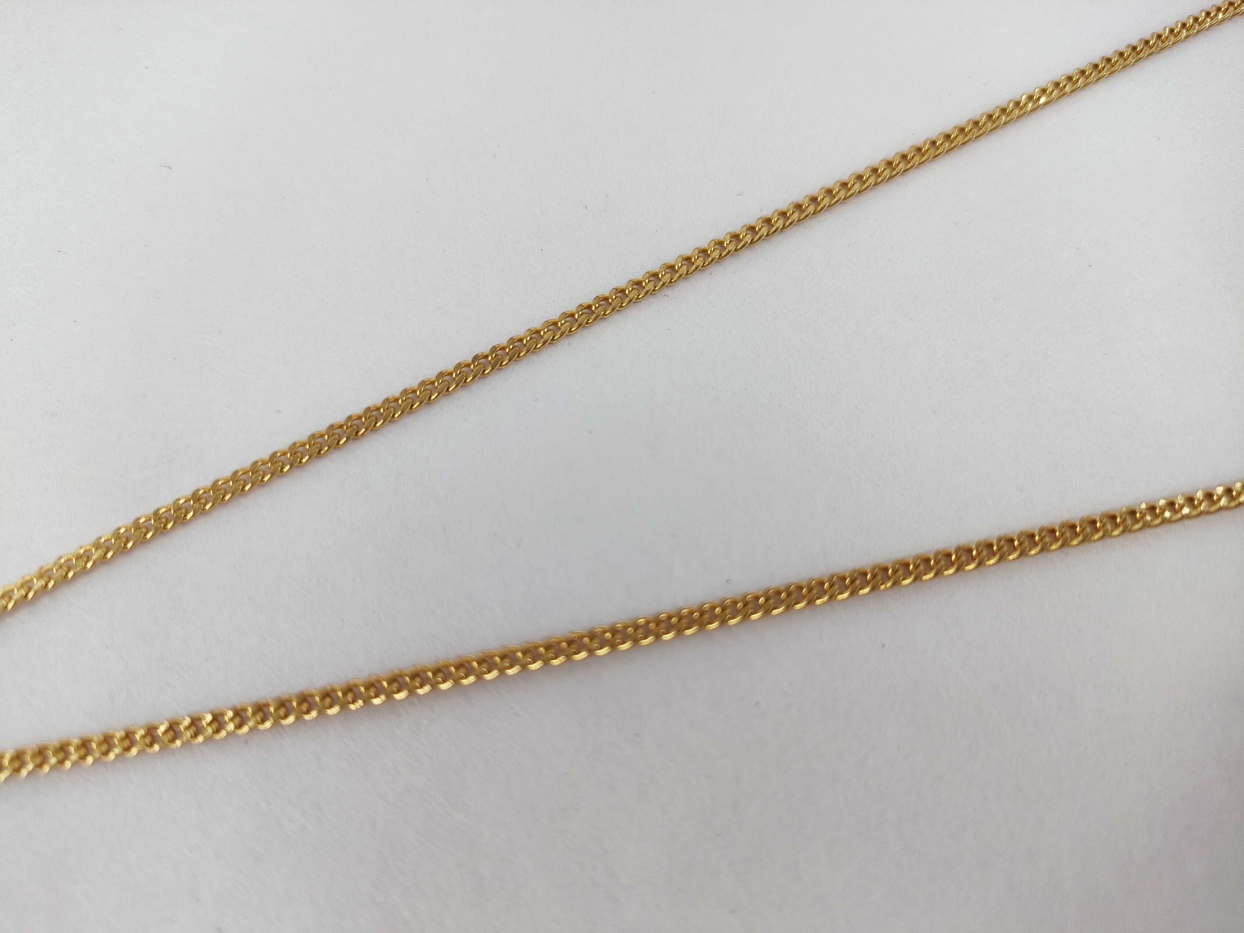CD Logo Square Rhinestone Gold Kihei Chain Necklace — view 8