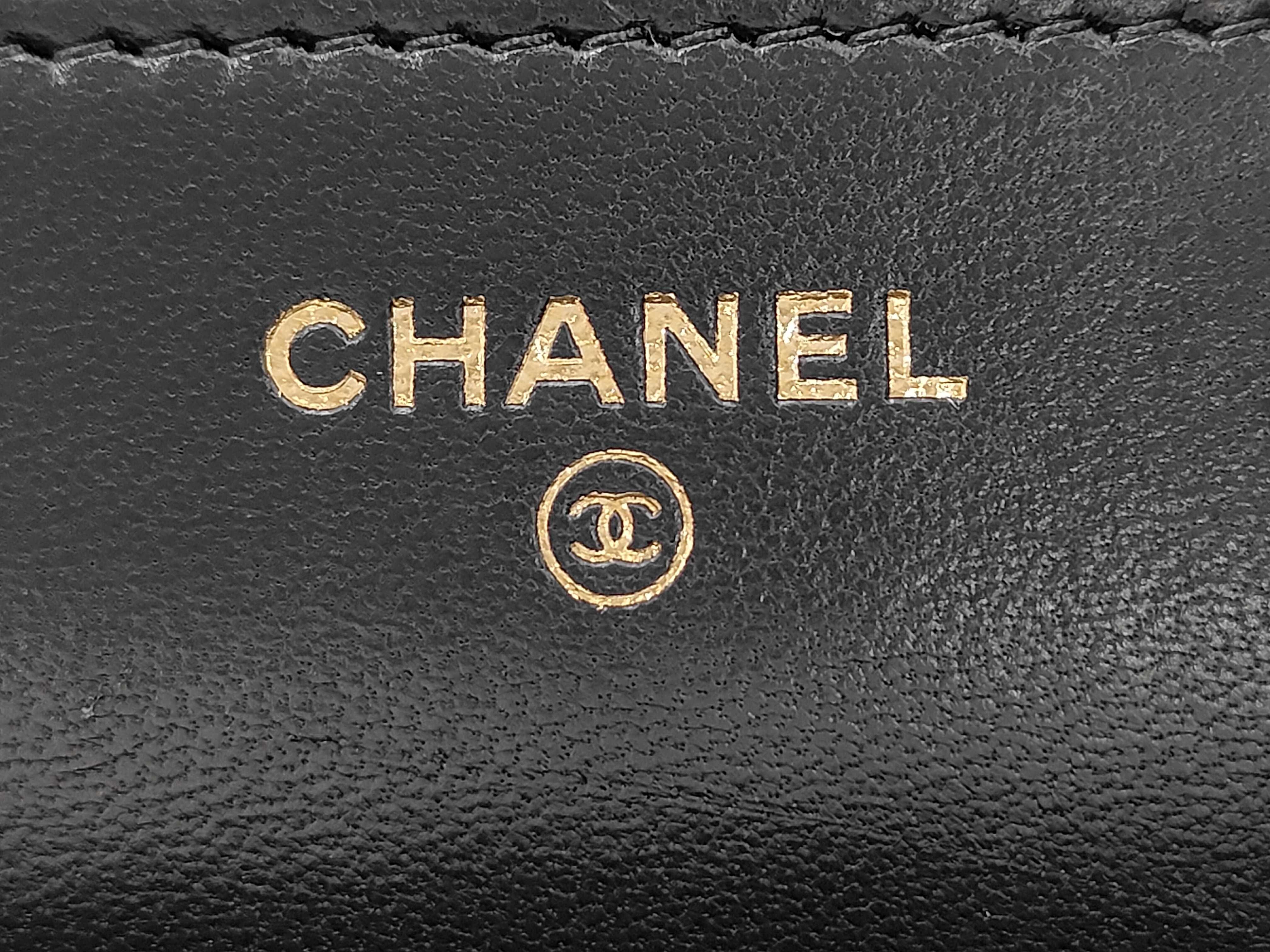 Lambskin Chain Shoulder Bag with Gold Hardware — view 8