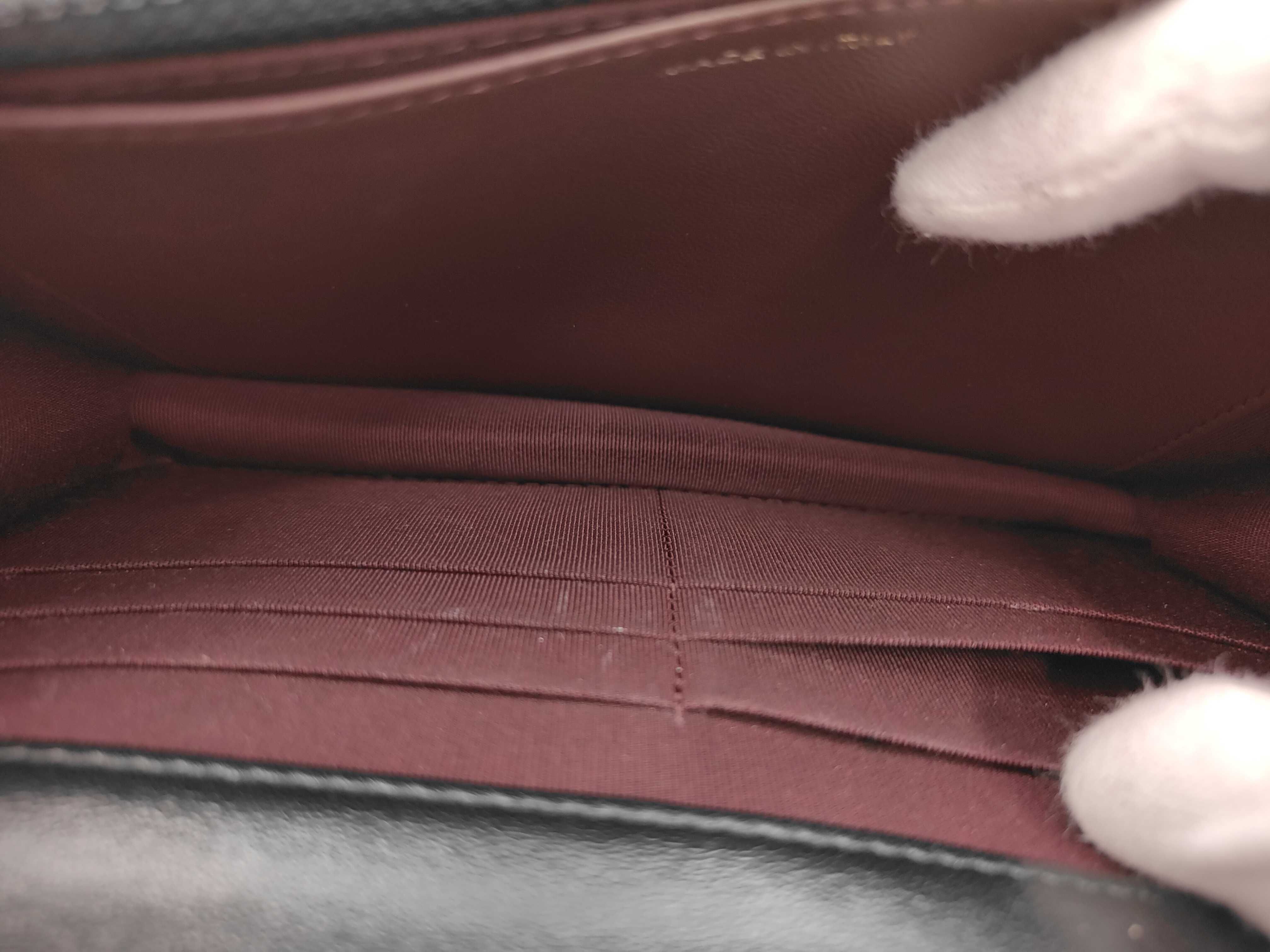 Lambskin Chain Shoulder Bag with Gold Hardware — view 10