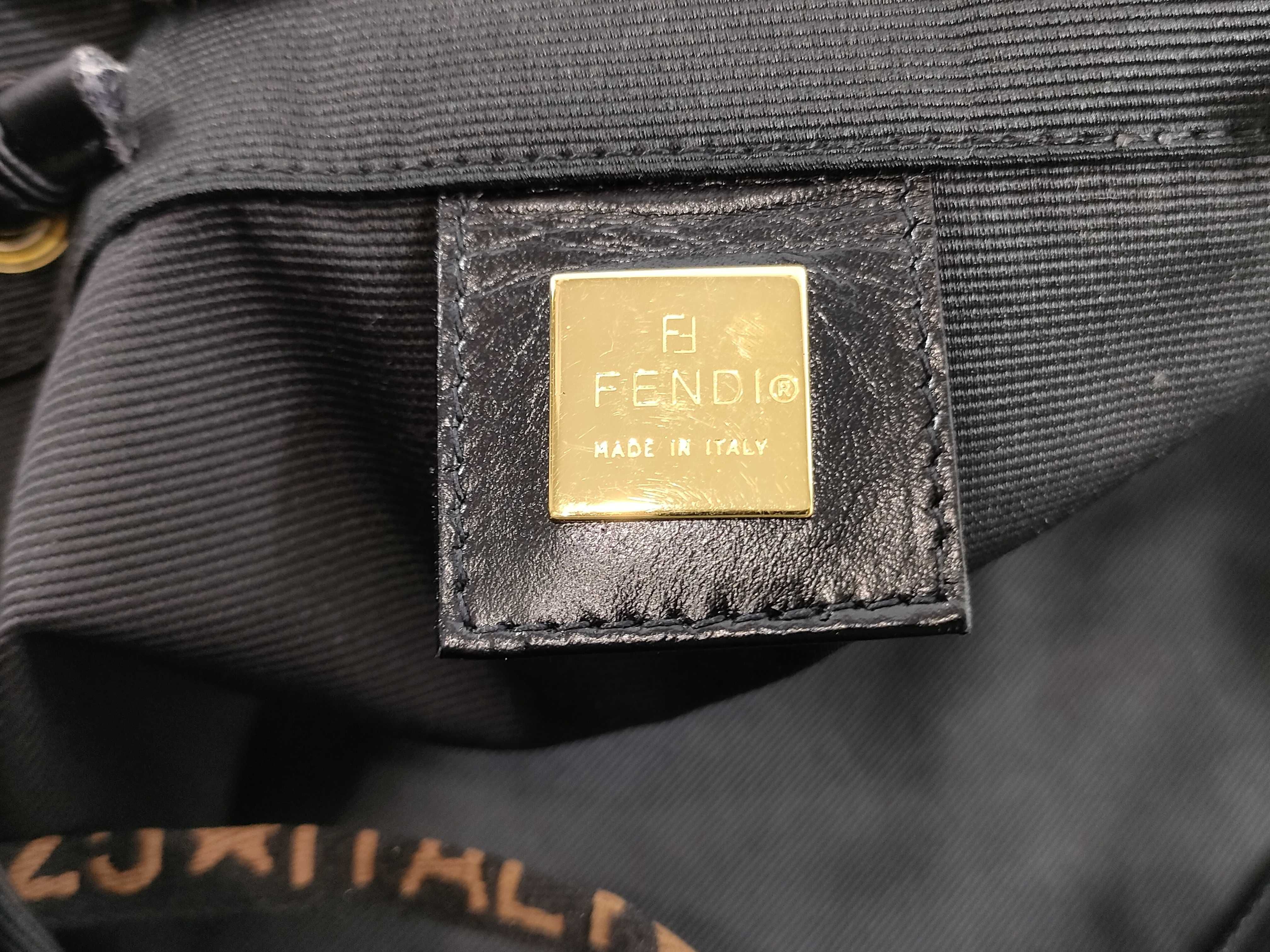 Nylon Tote Bag with Logo, Black Handbag — view 11