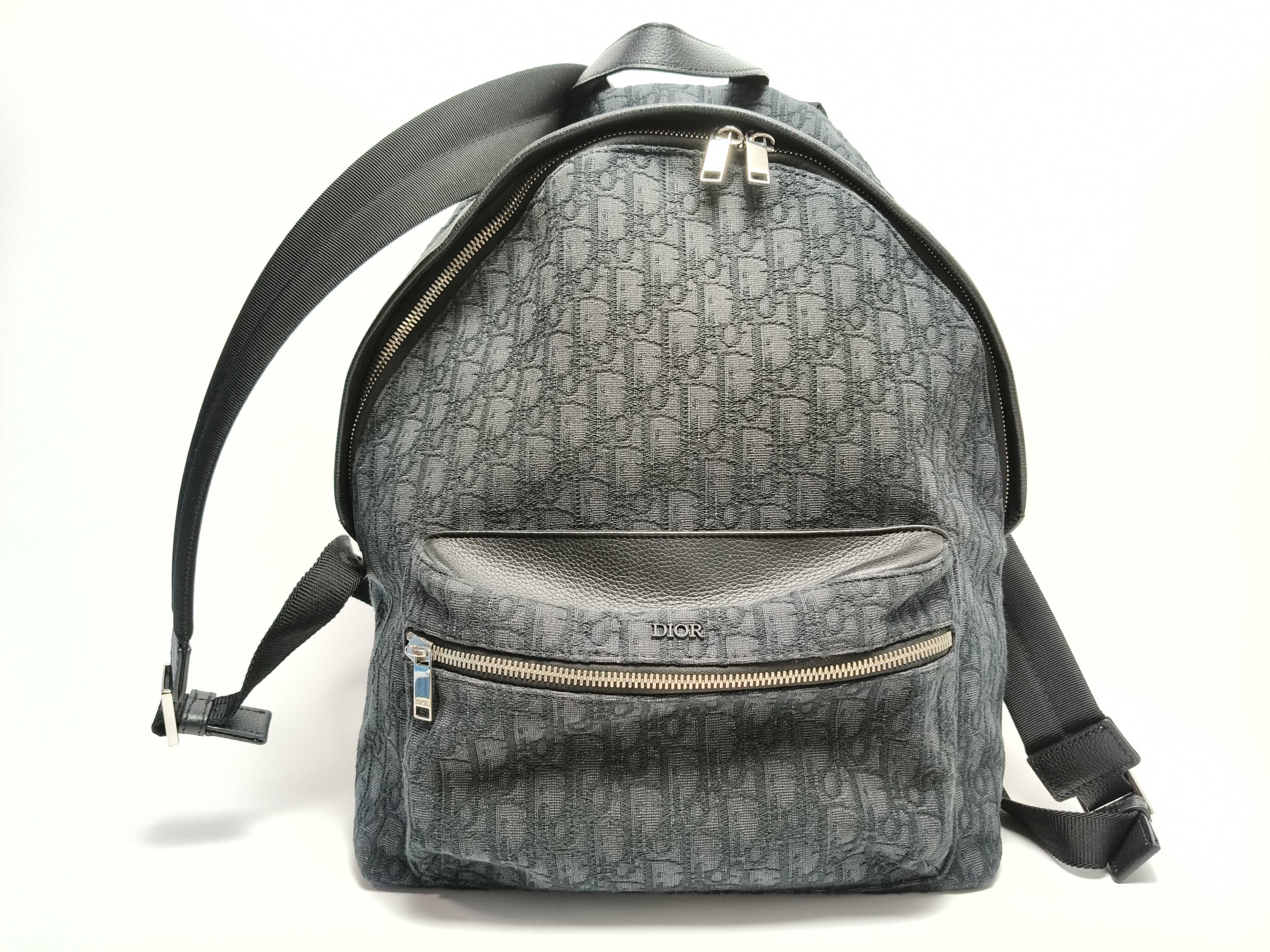 Trotter Oblique Leather Backpack Rucksack