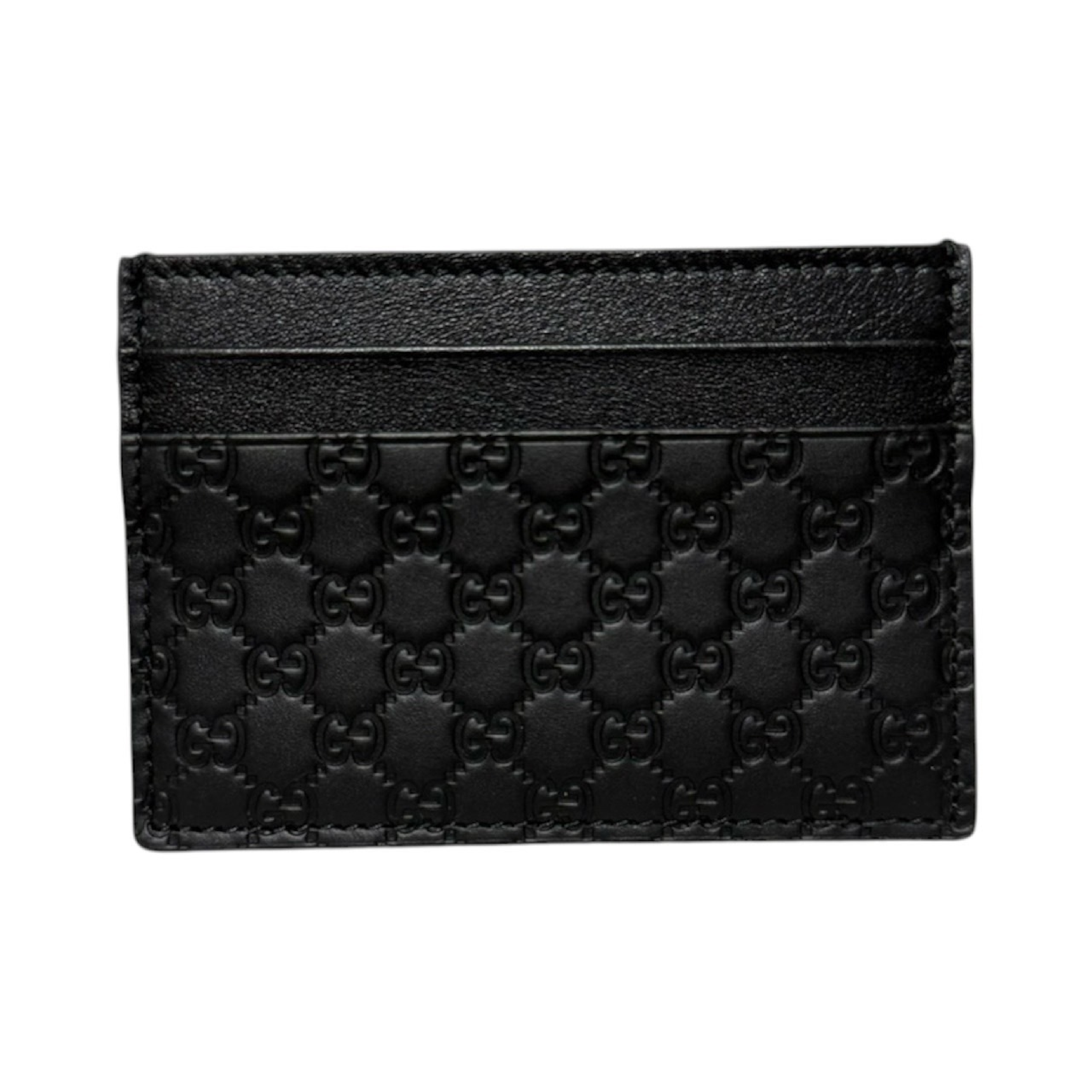 Mini Guccissima Black Card Case (Unused) - Card Case