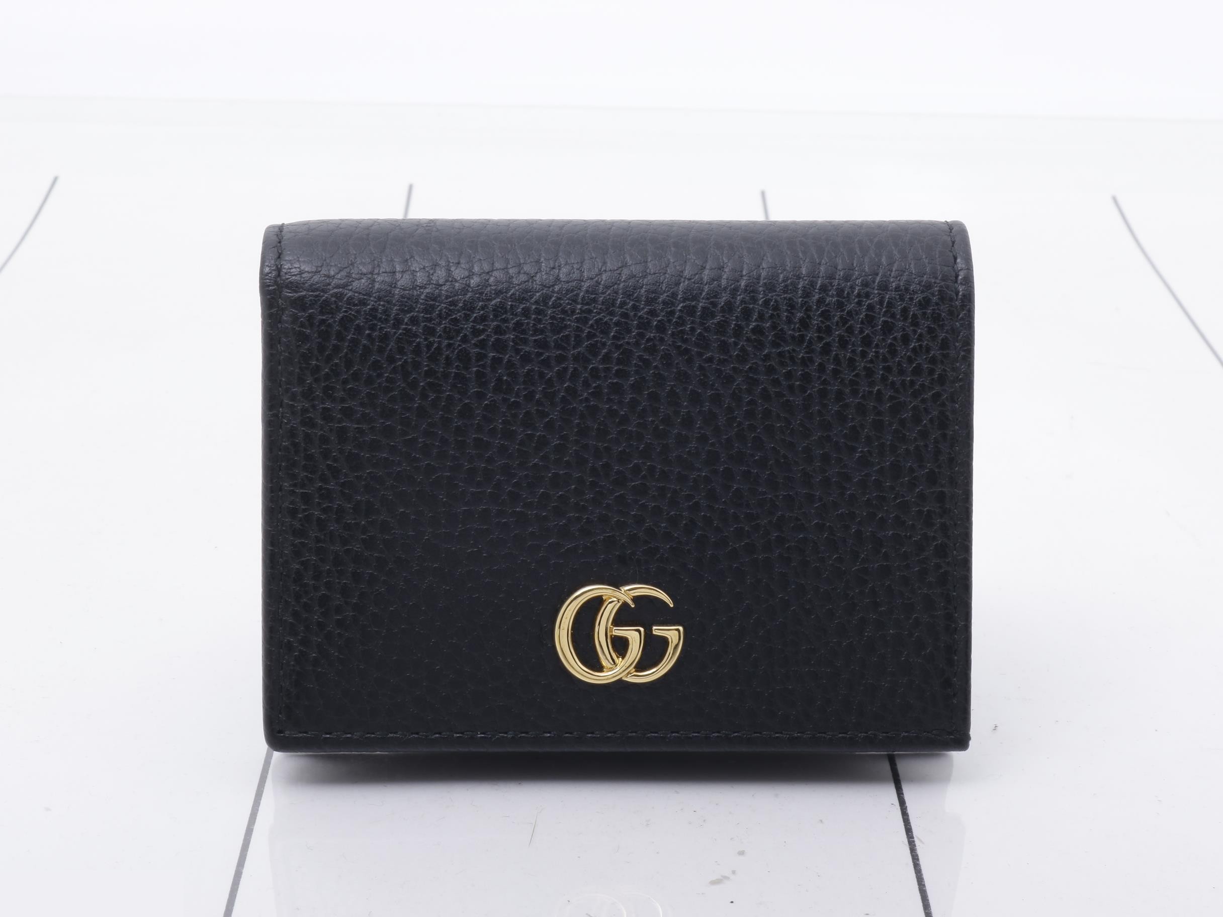 Double G Small Wallet, Unused, Black