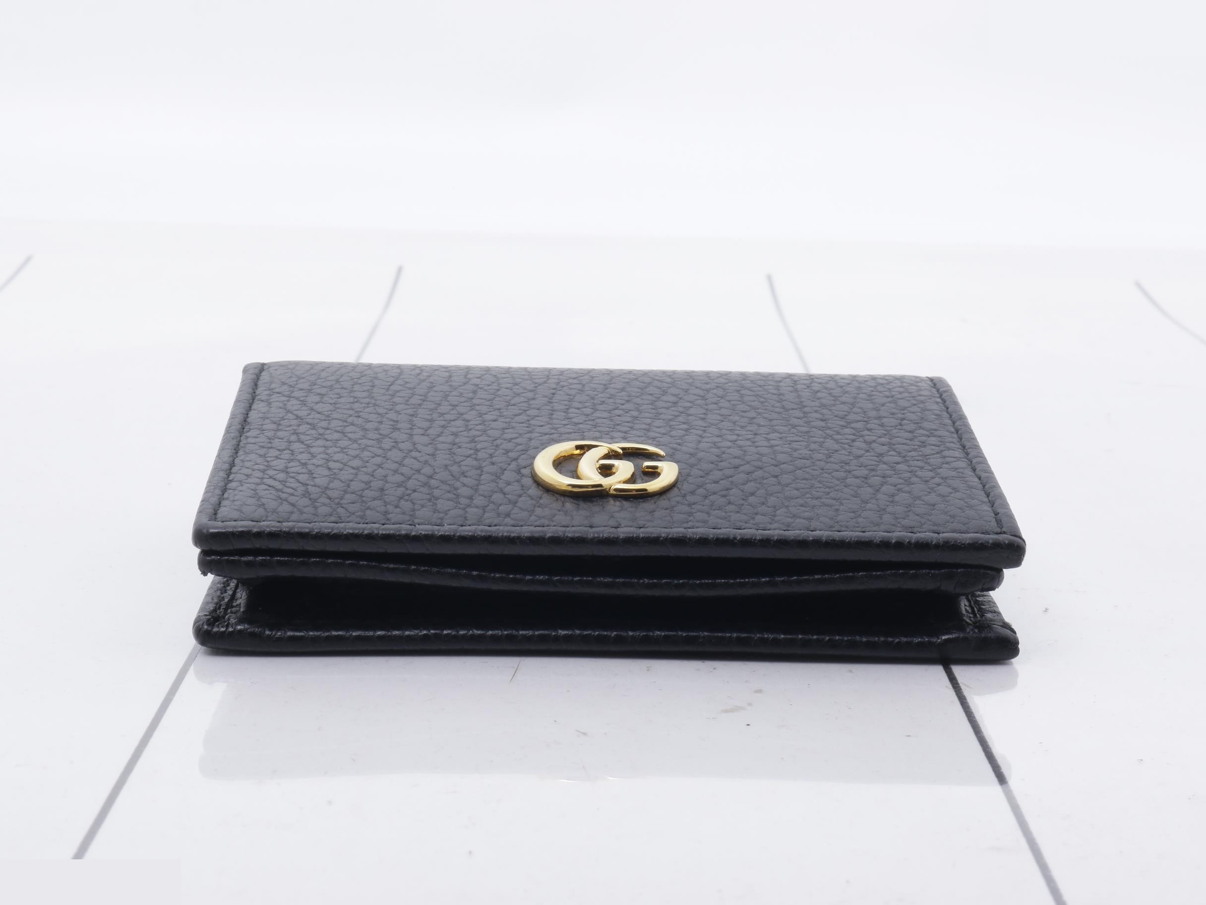 Double G Small Wallet, Unused, Black — view 3