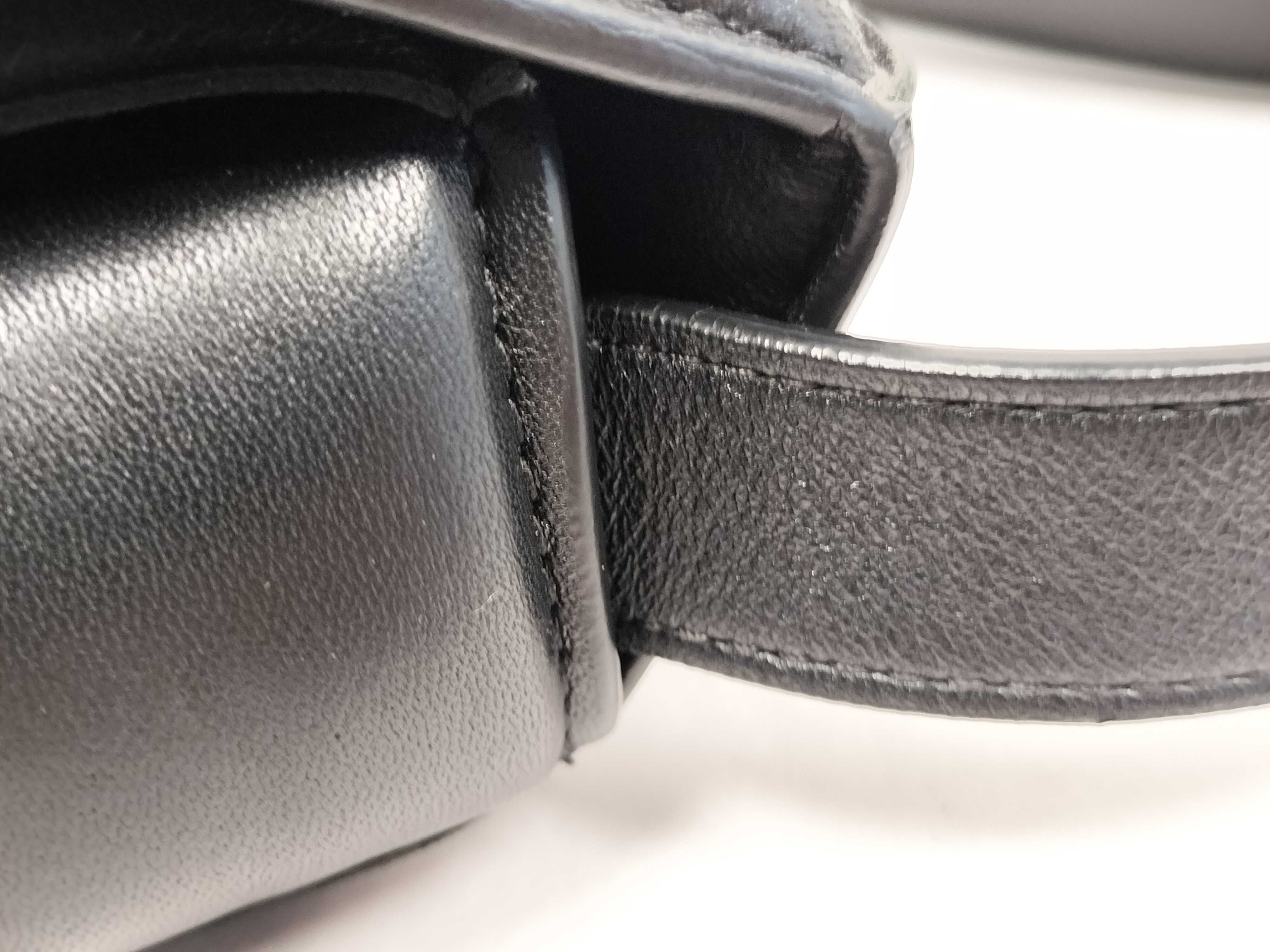 Padded Cassette Shoulder Bag with Gold Hardware, Black, with Protective Seal. — view 5