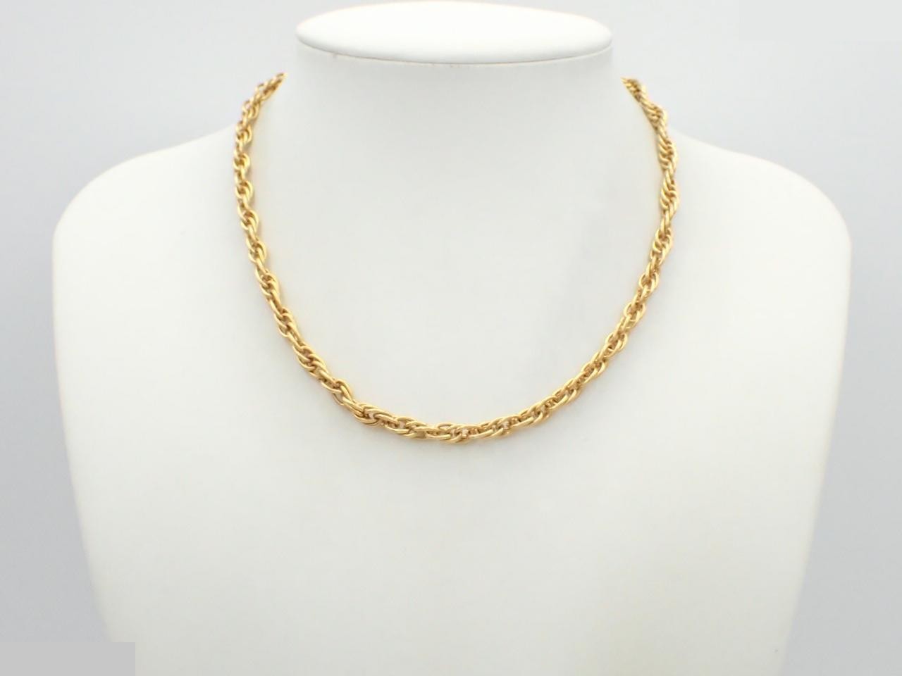 Gold necklace, chain approximately 38cm — view 3