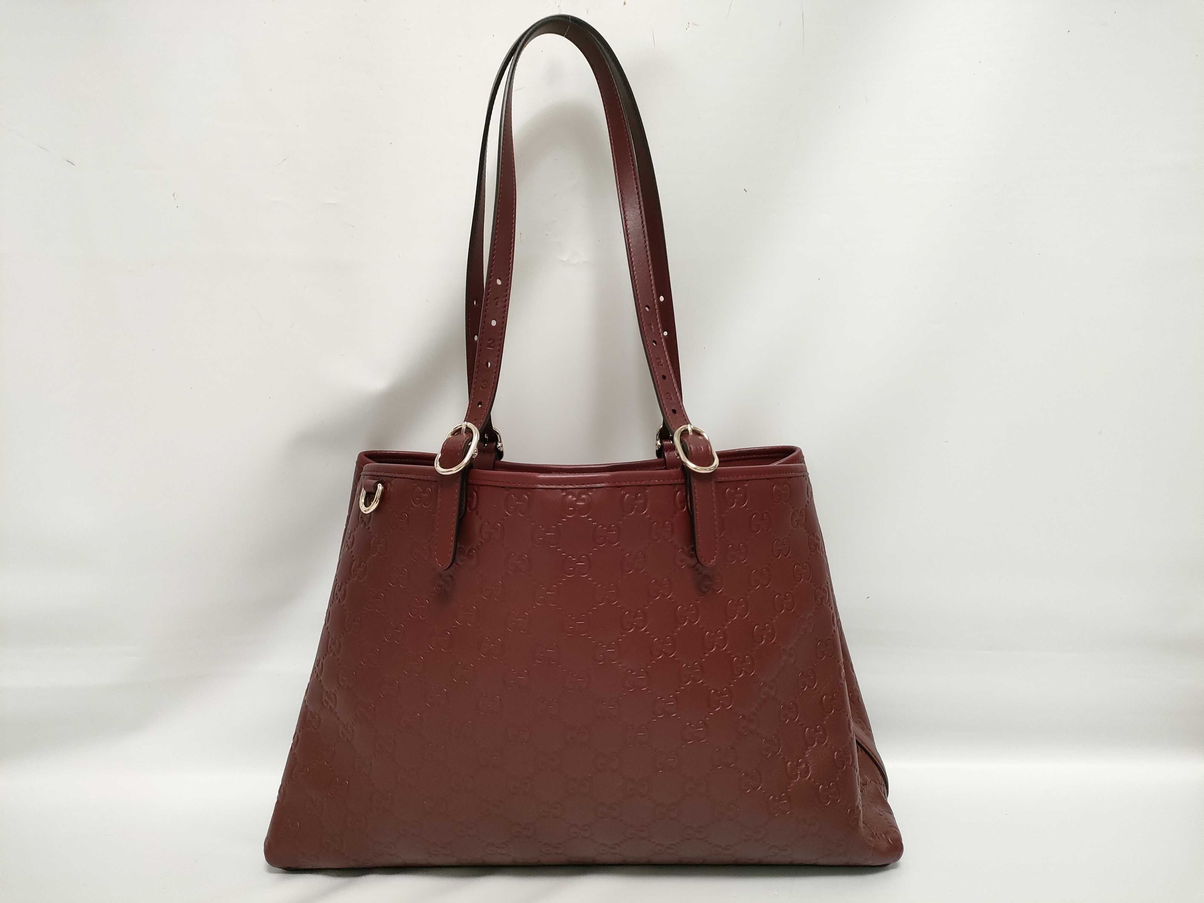 Guccissima ID-GG emblem Cowskin Tote bag Bordeaux 815213 Tote bag